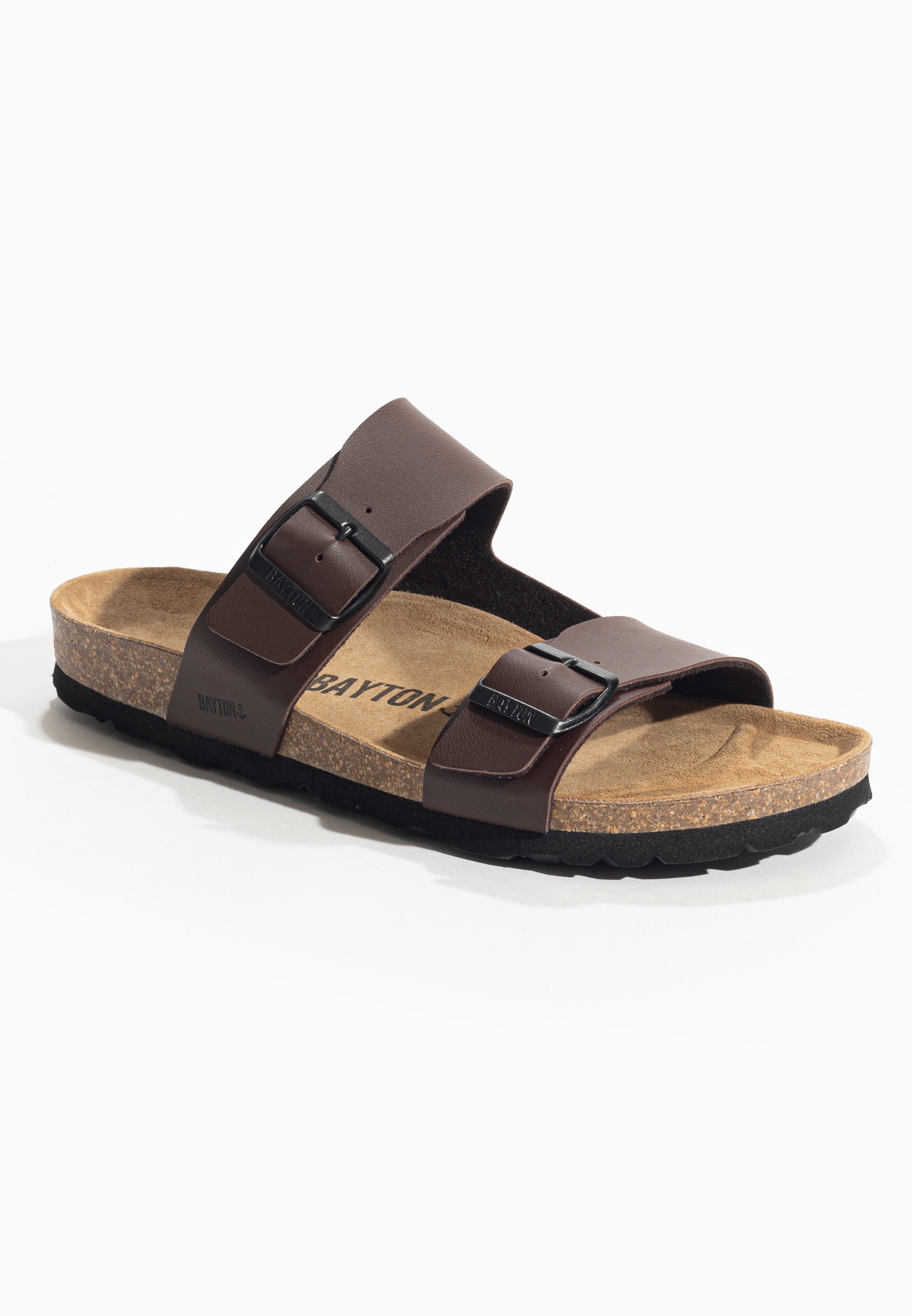 Sandales 2 Brides Larden Marron