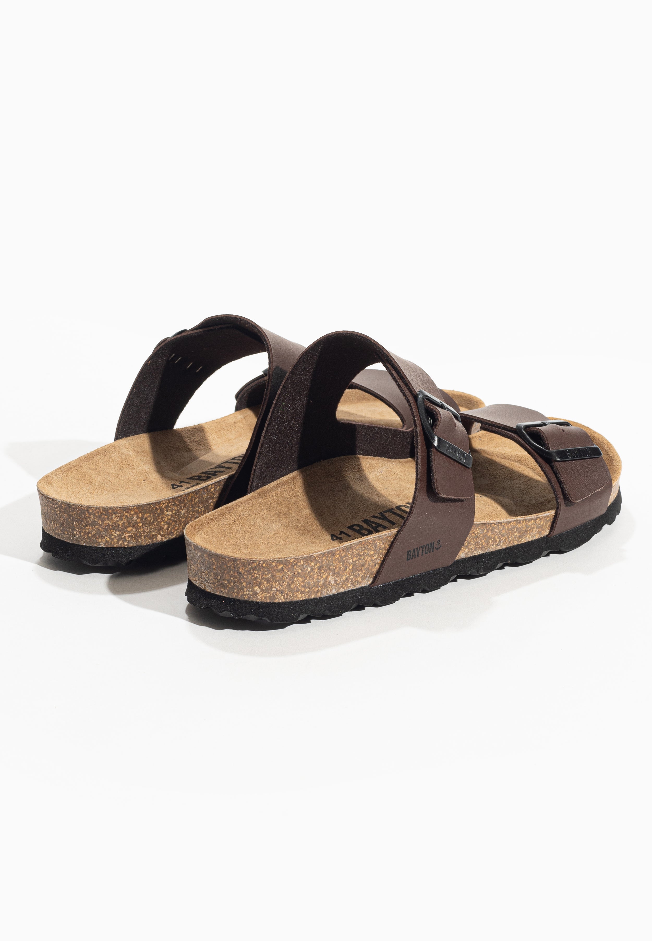 Sandales 2 Brides Larden Marron