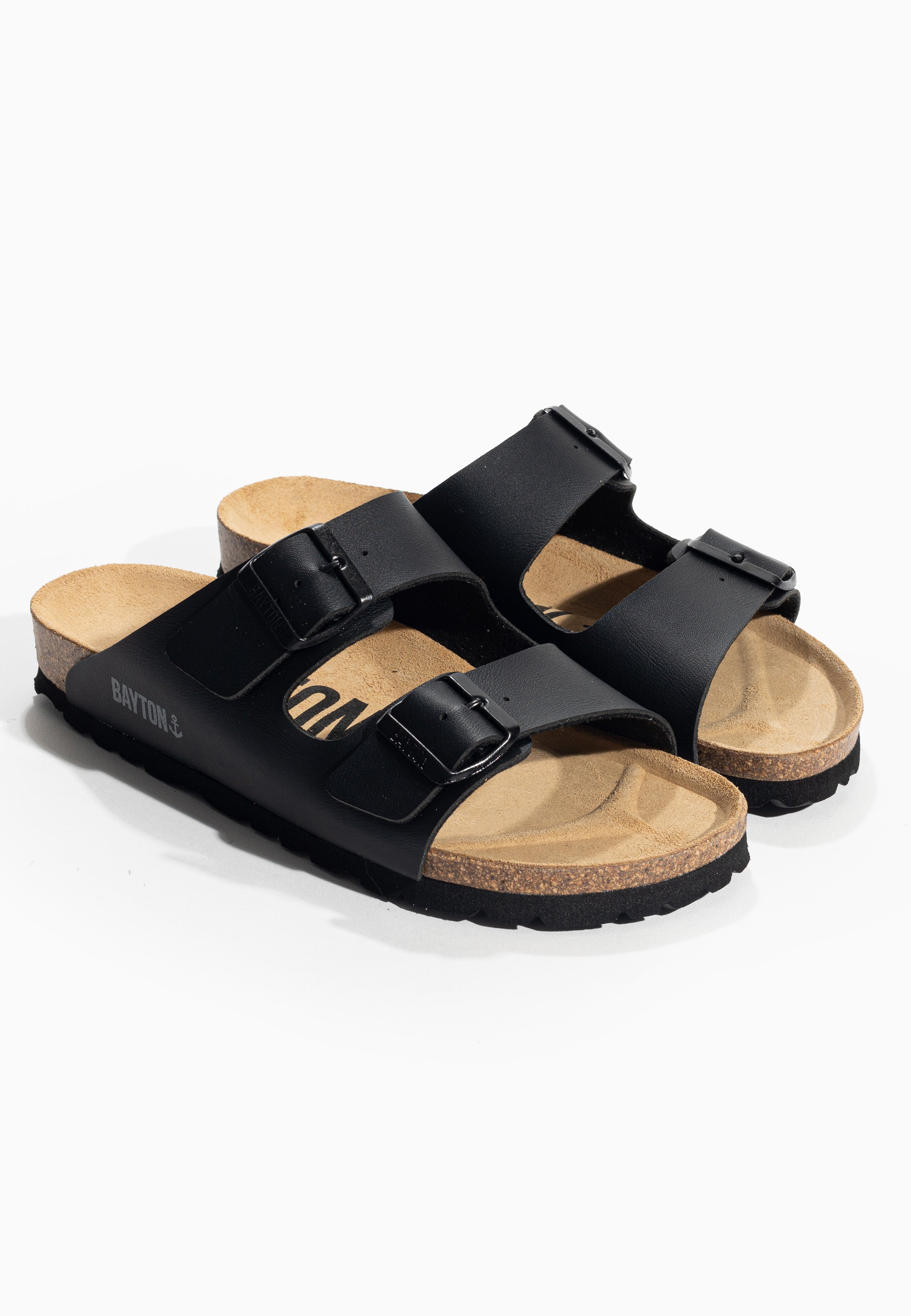 Atlas Black 2 Strap Sandals