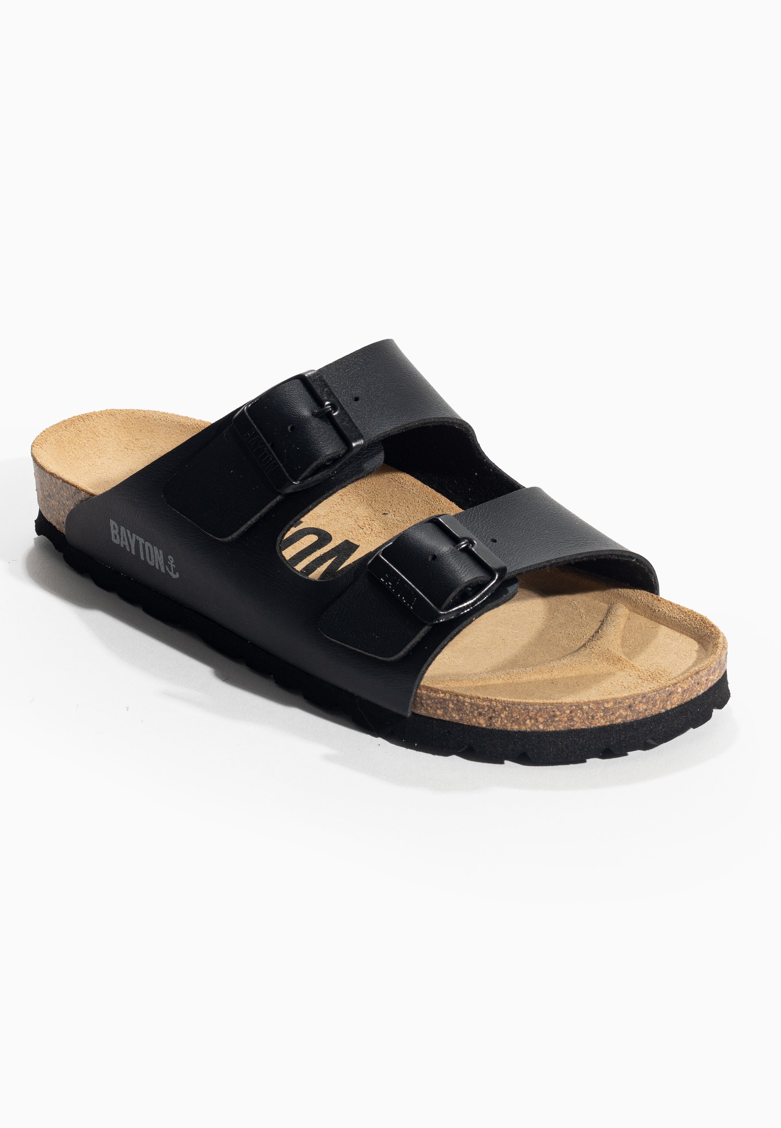 Atlas Black 2 Strap Sandals