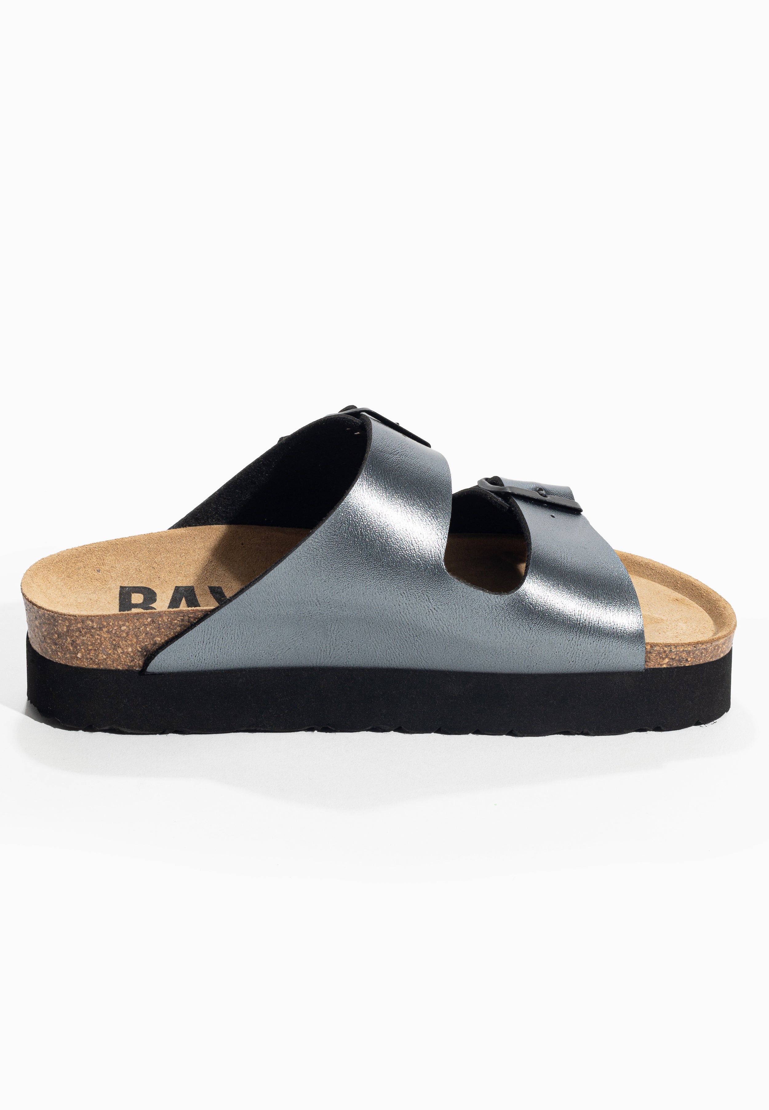 Japet Pewter Platform Sandals