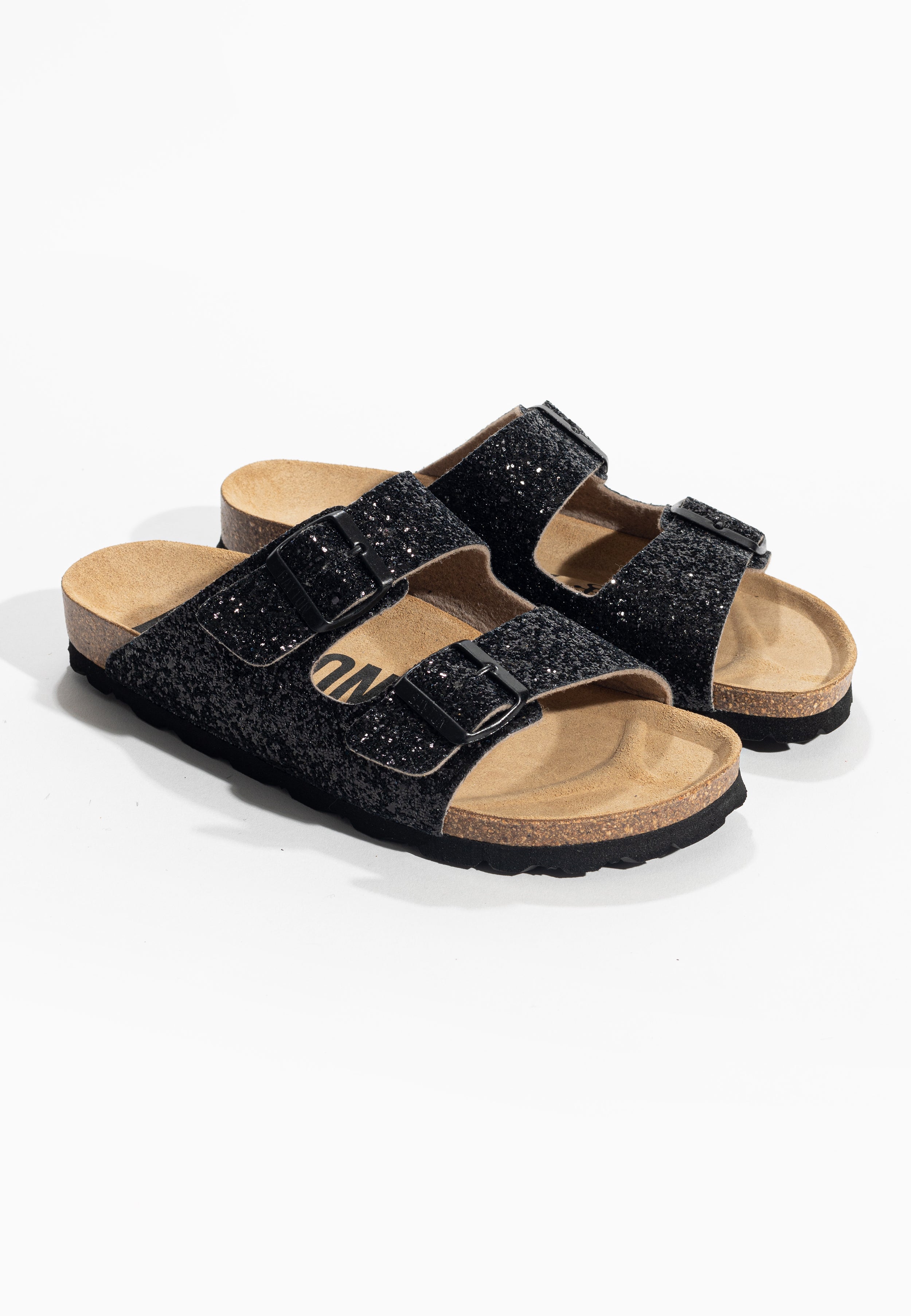 Sandalias Atlas Black con purpurina