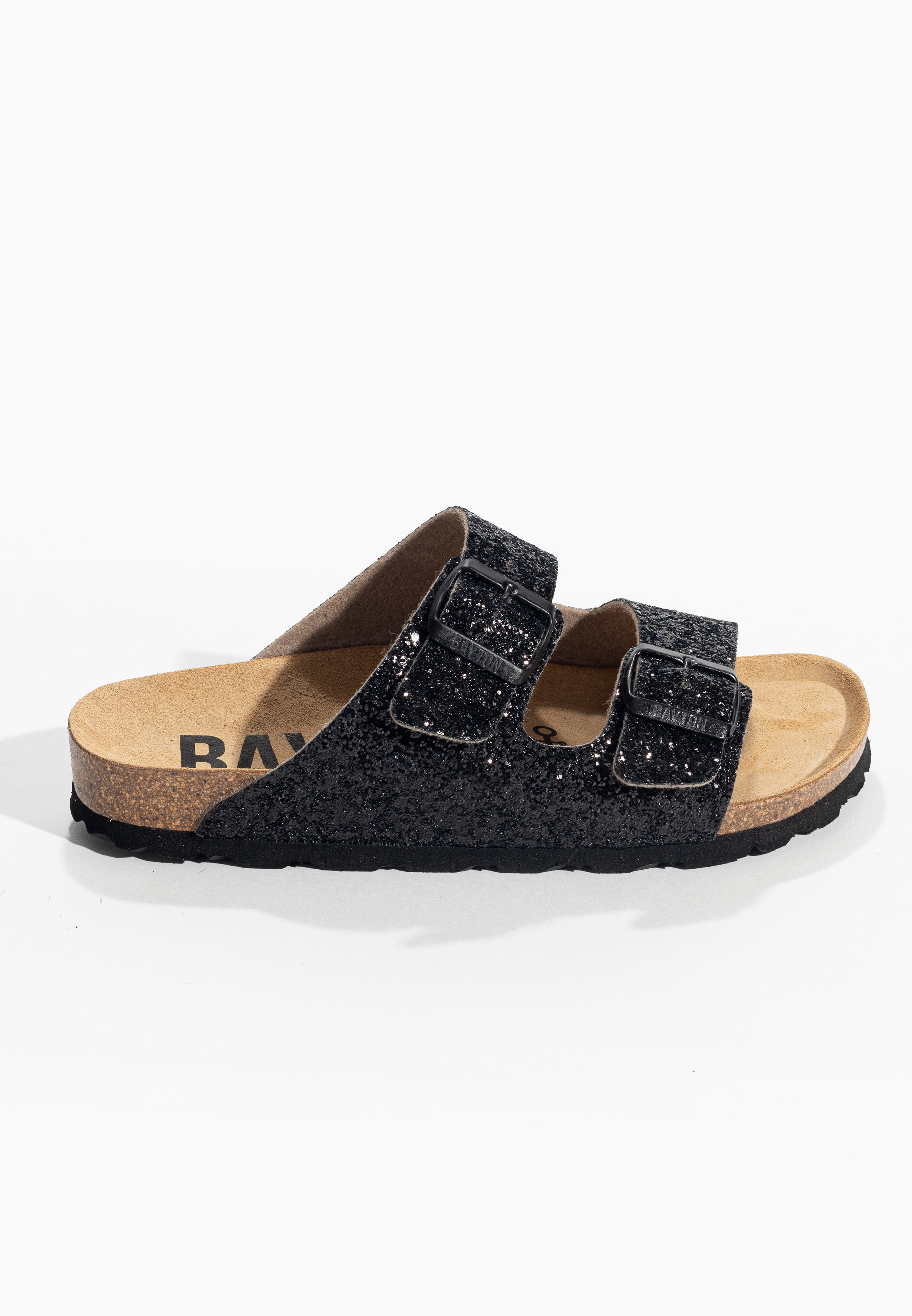 Sandalias Atlas Black con purpurina