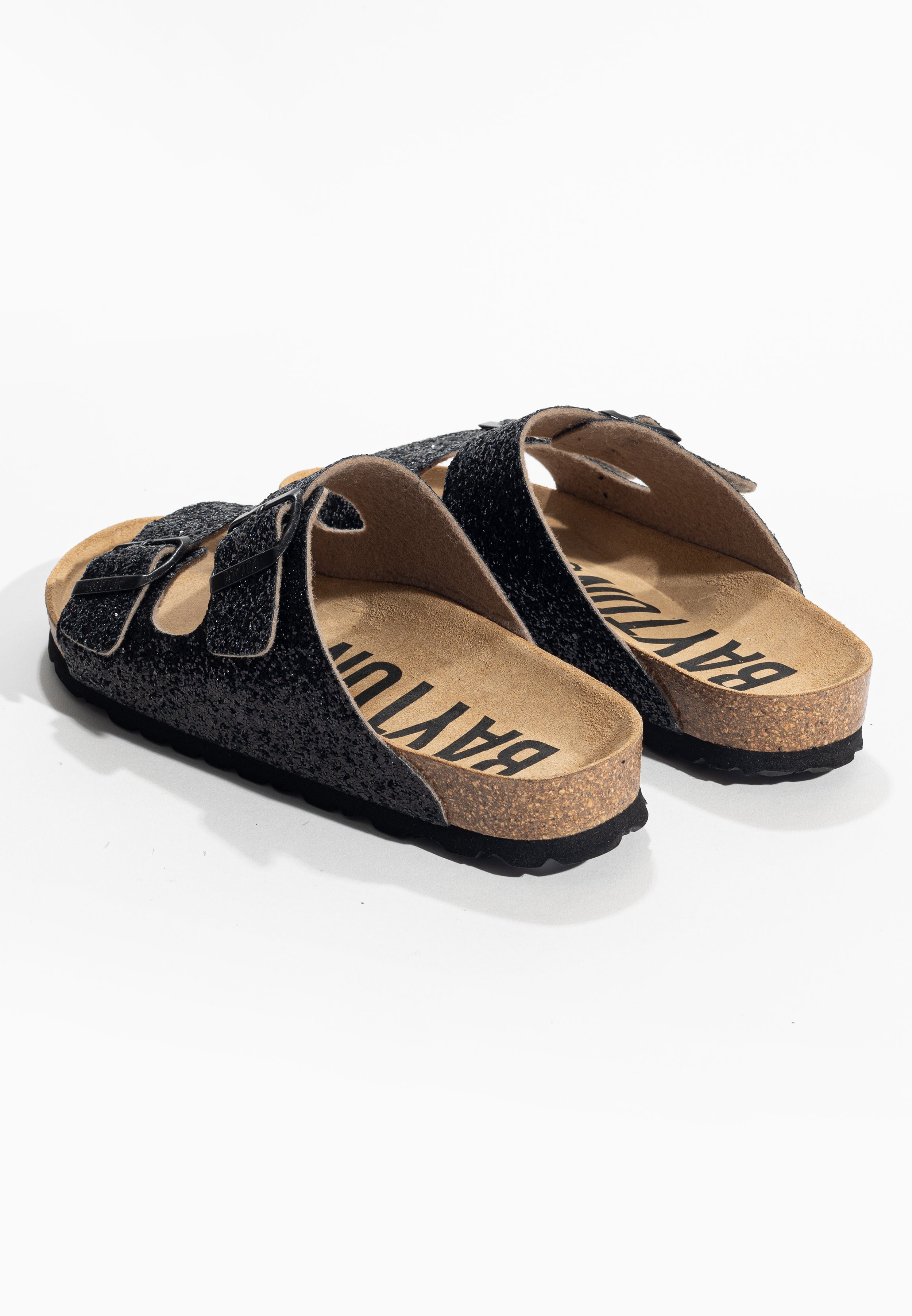 Sandalias Atlas Black con purpurina