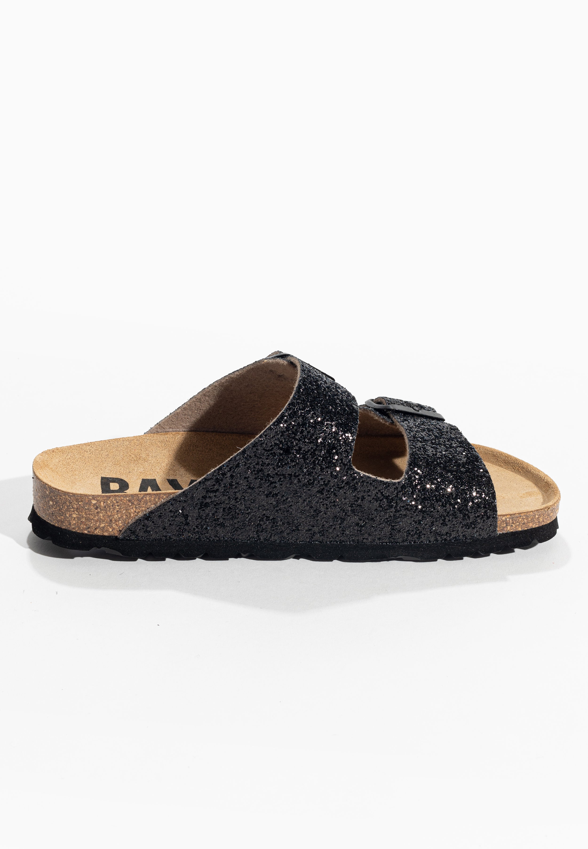 Sandalias Atlas Black con purpurina