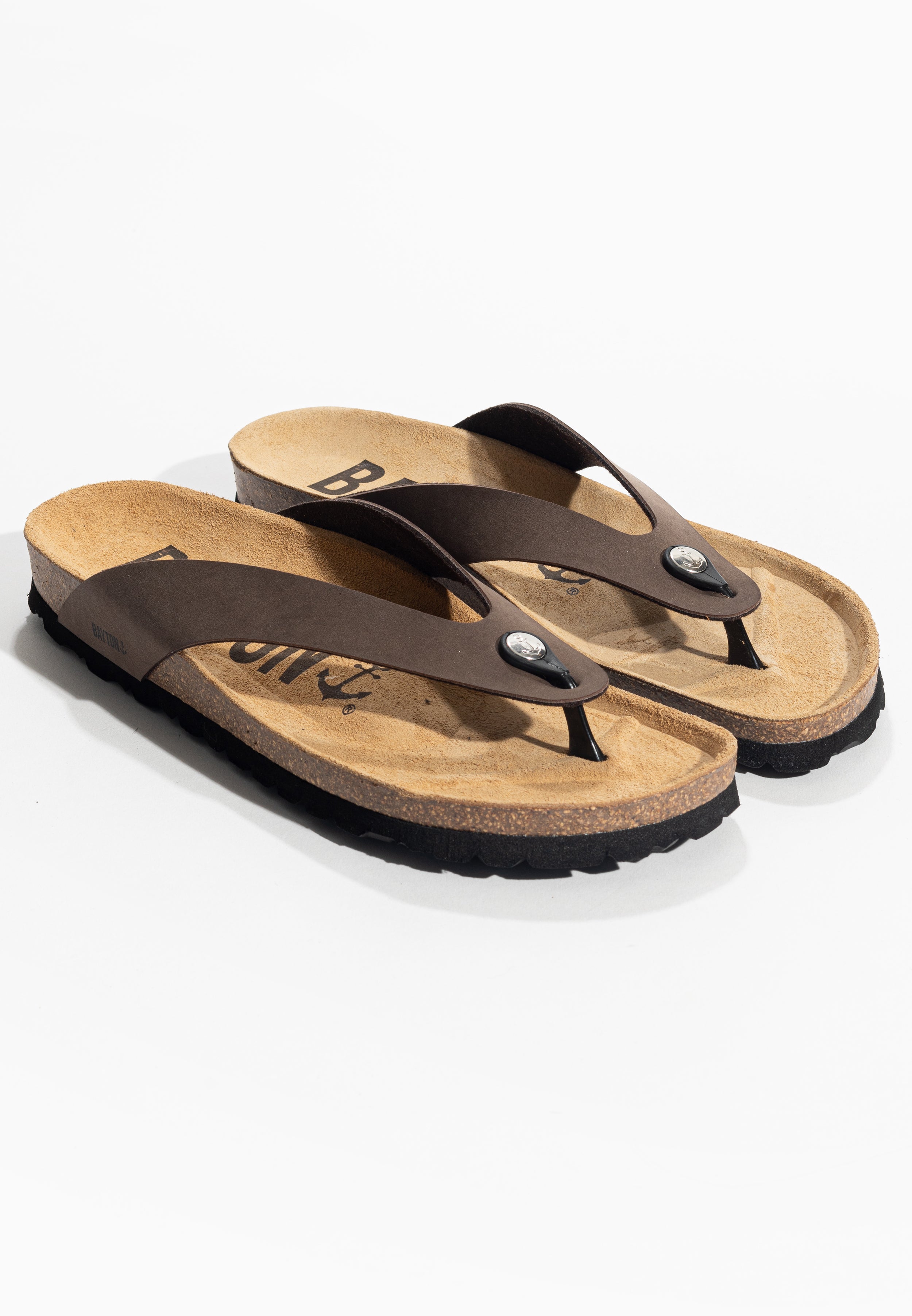 Lucca Brown Toe-Strap Sandals