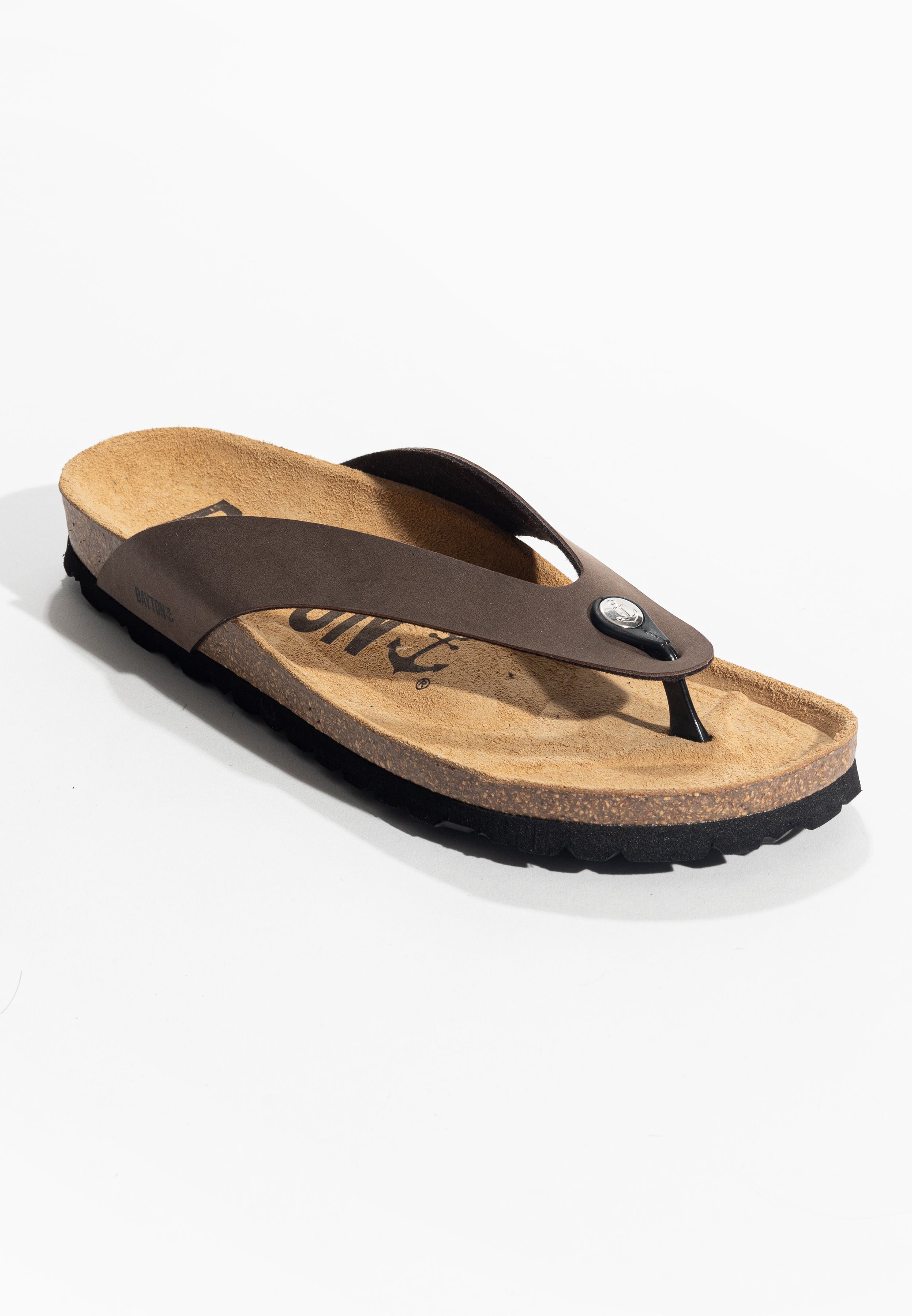 Lucca Brown Toe-Strap Sandals