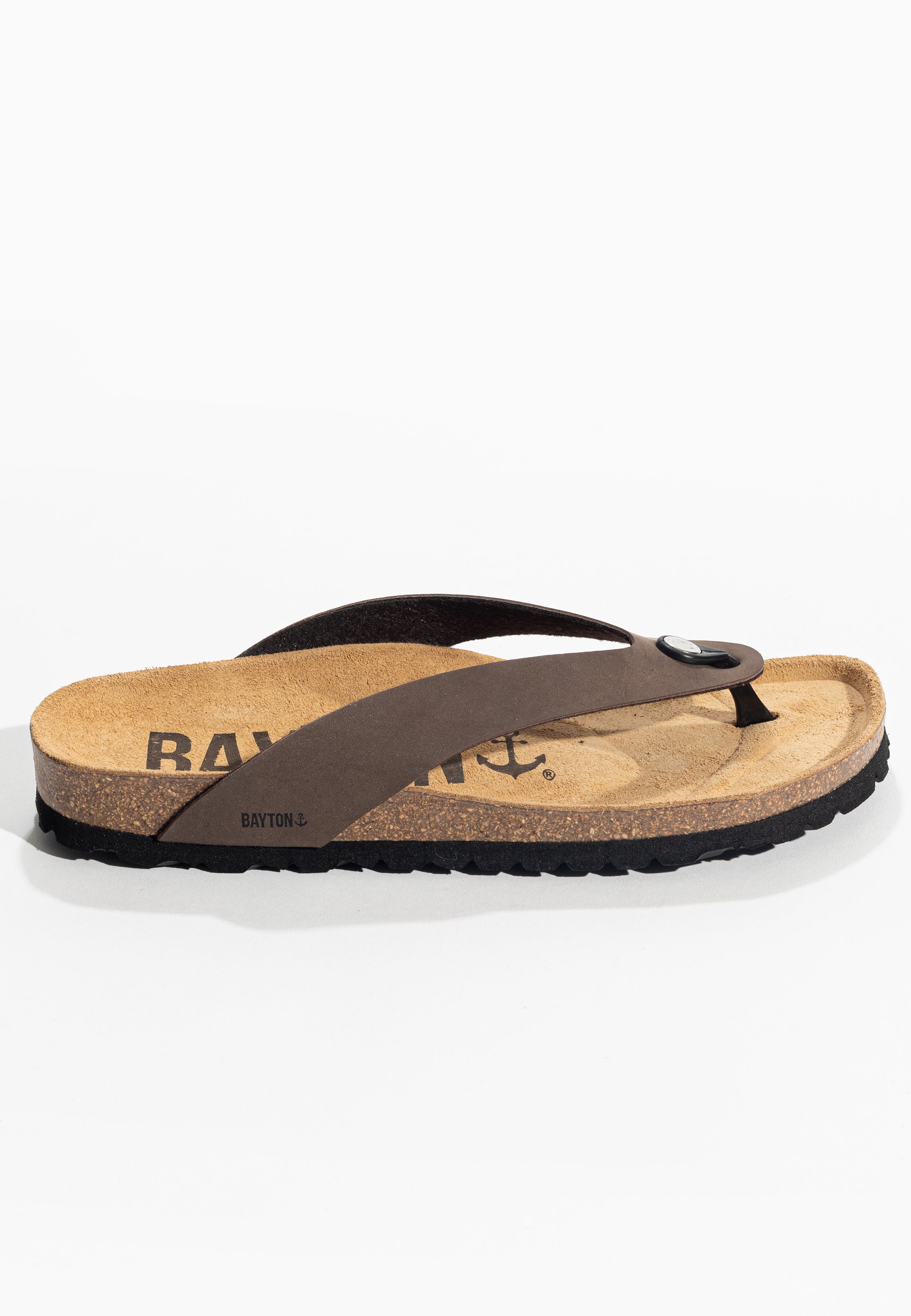 Lucca Brown Toe-Strap Sandals