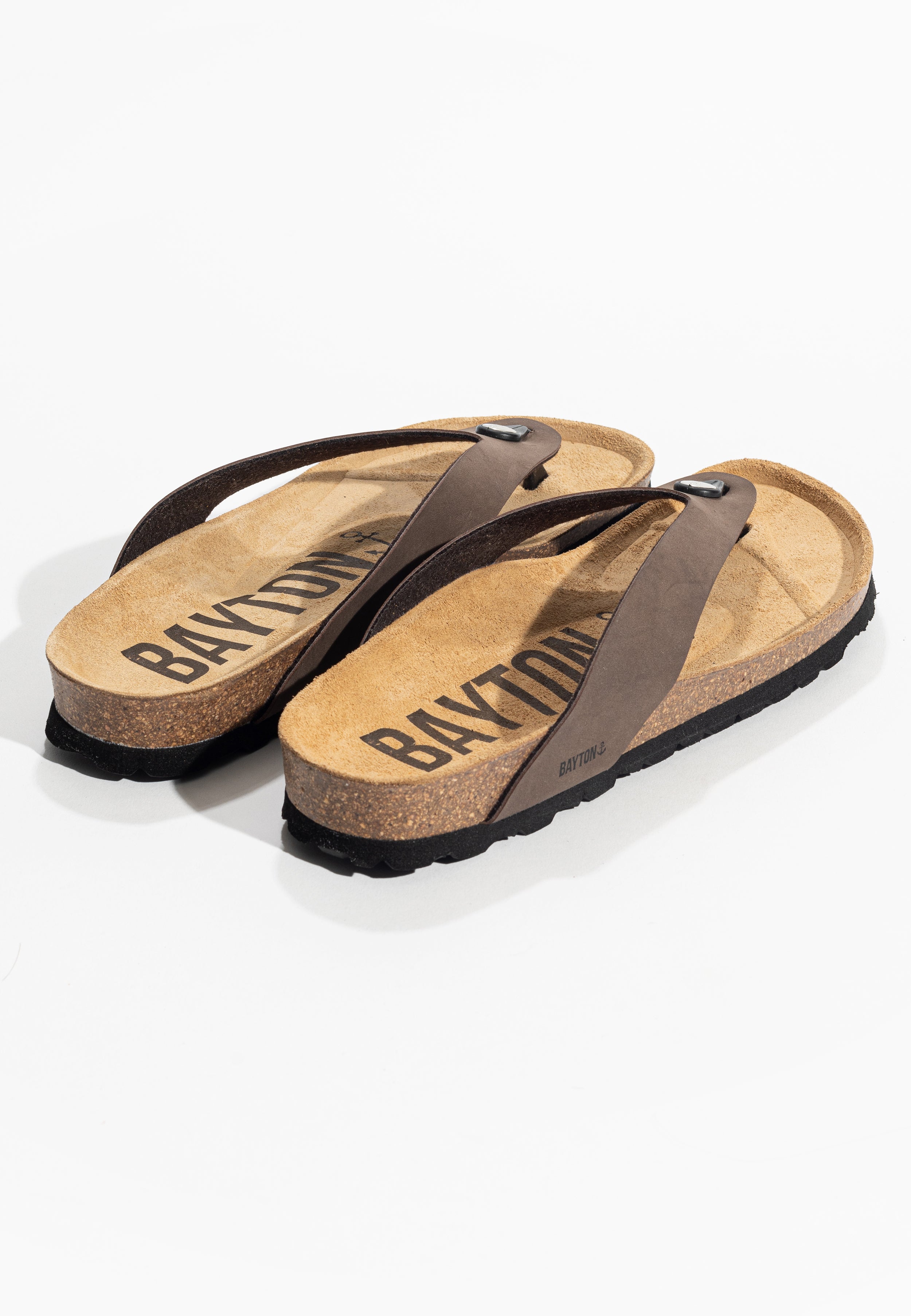 Lucca Brown Toe-Strap Sandals