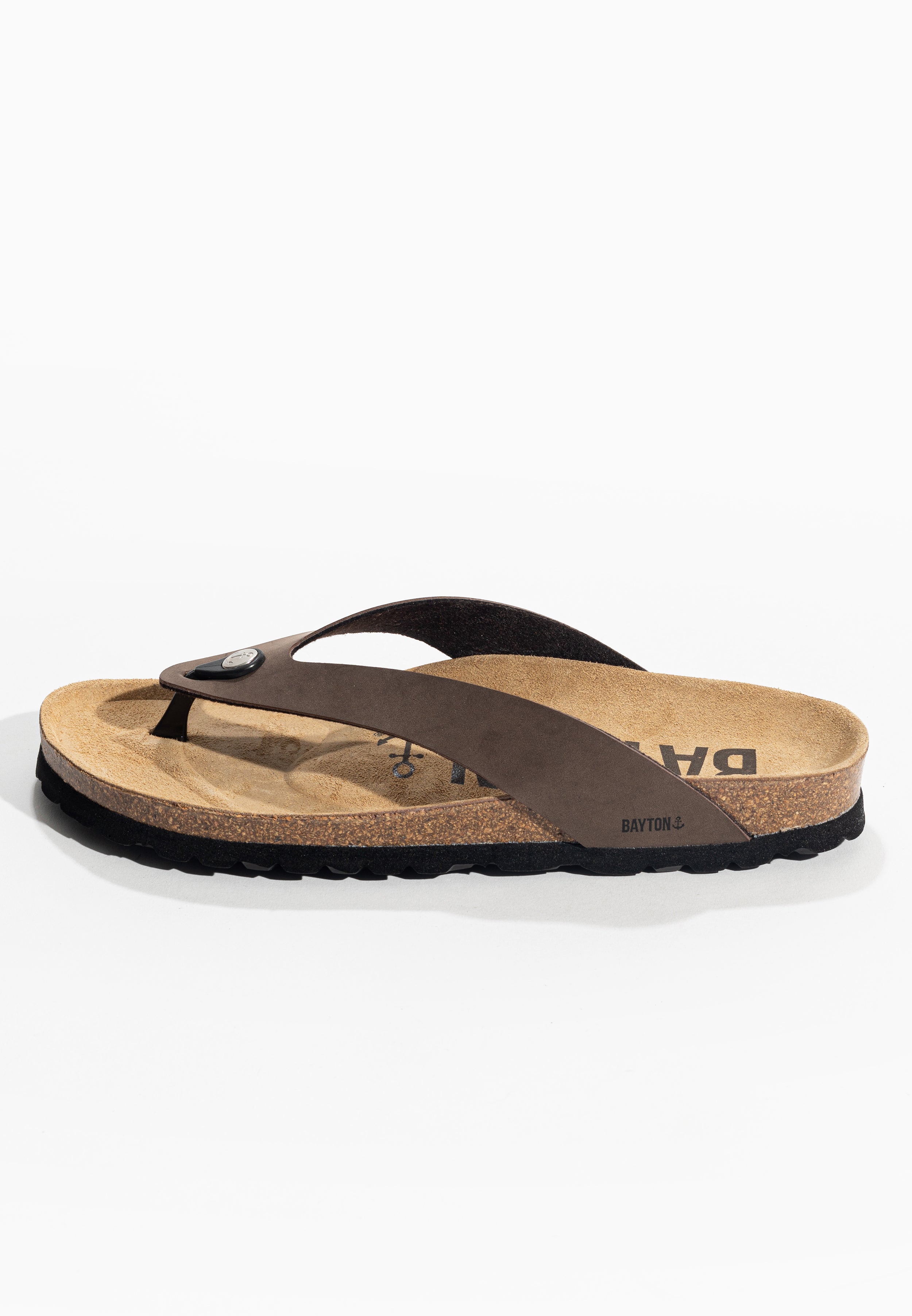 Lucca Brown Toe-Strap Sandals