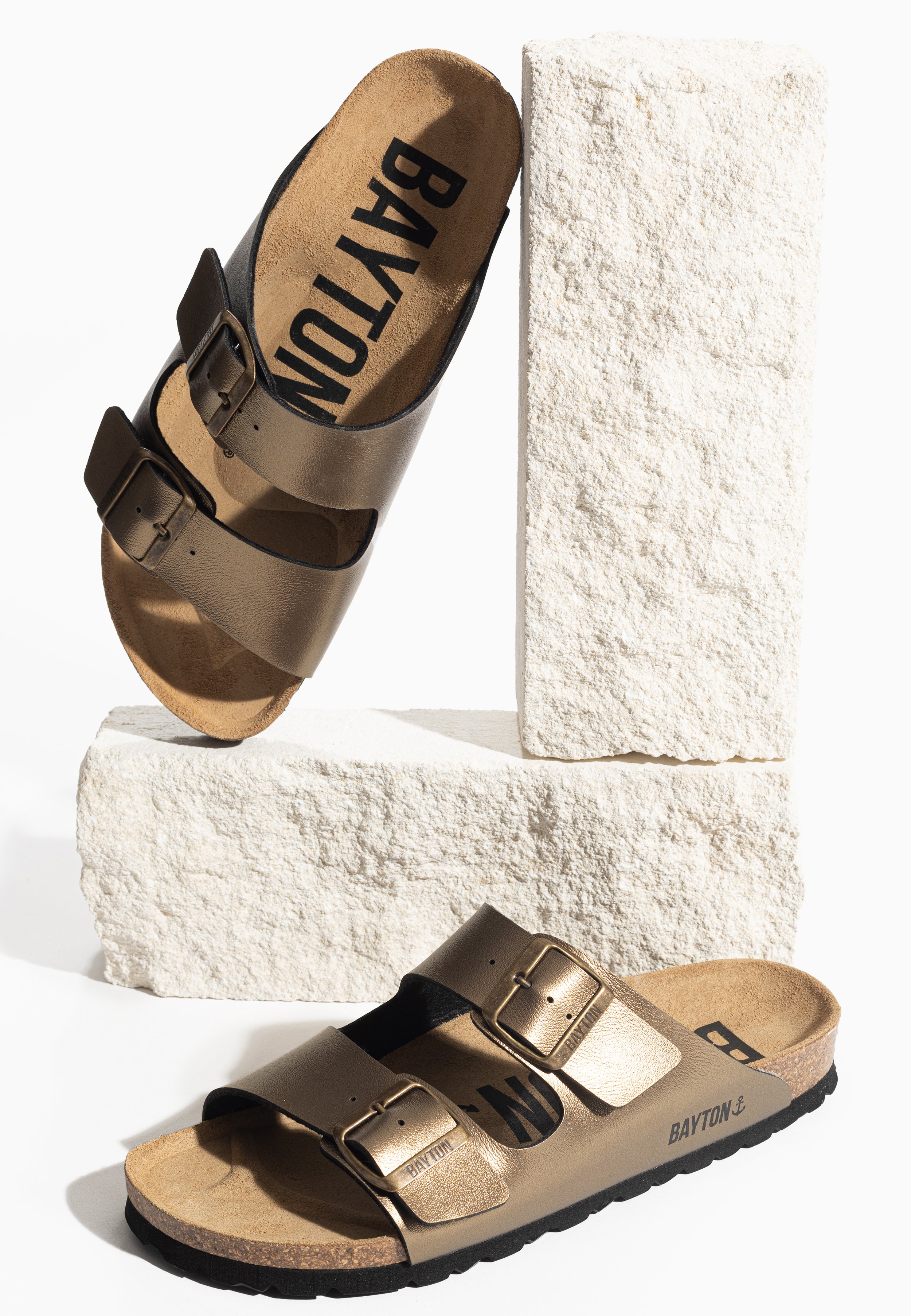 Atlas Bronze 2 Strap Sandals