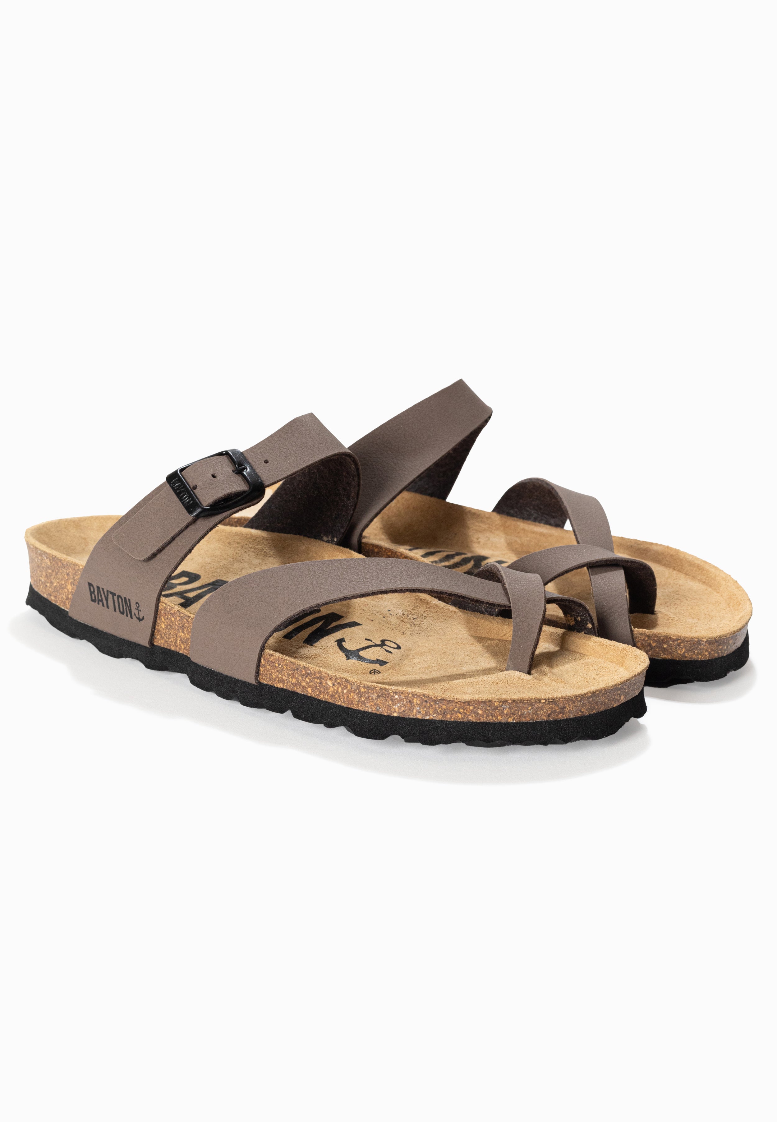 Diane Taupe Toe-Strap Sandals