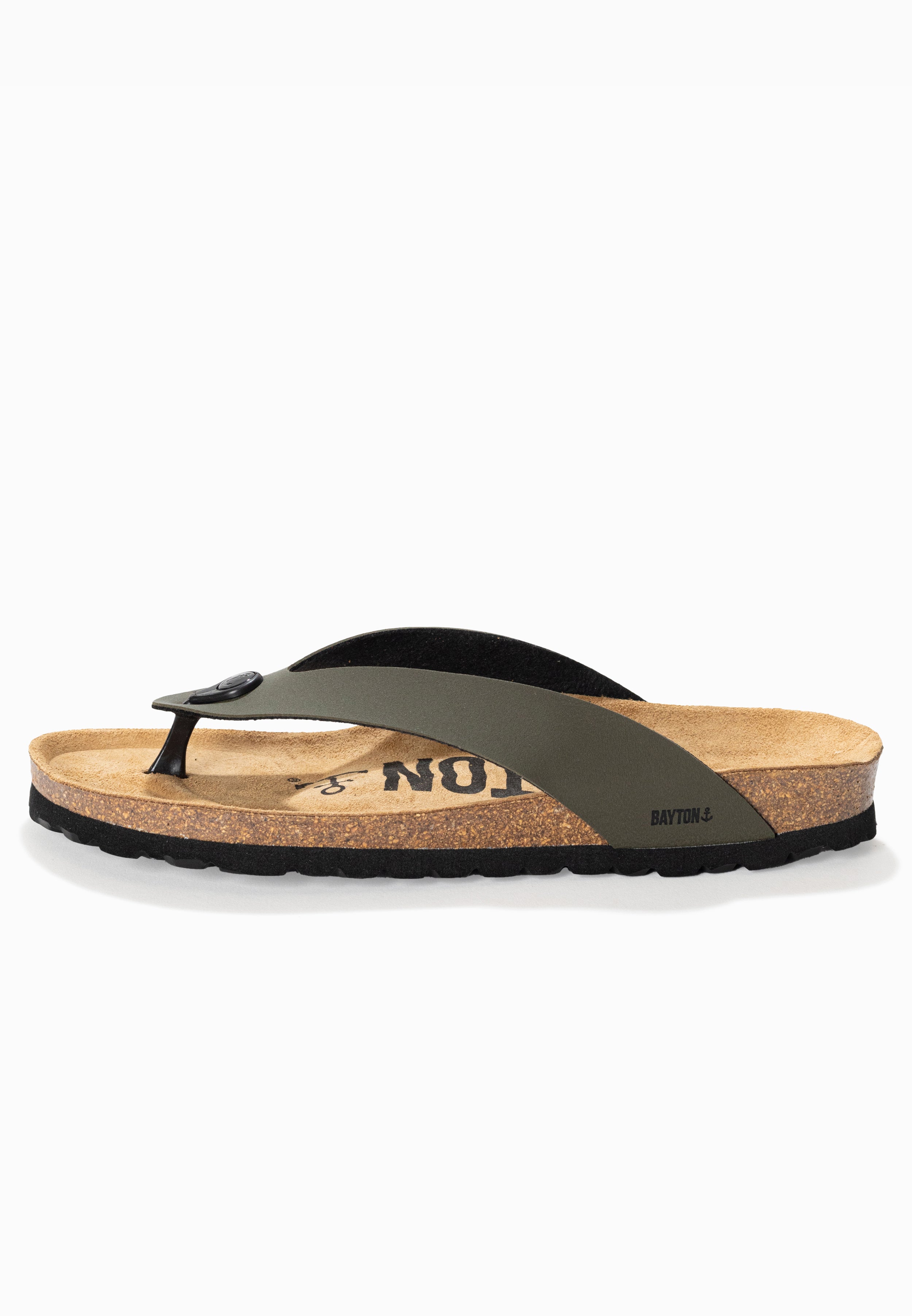 Lucca Khaki Toe Post Sandals