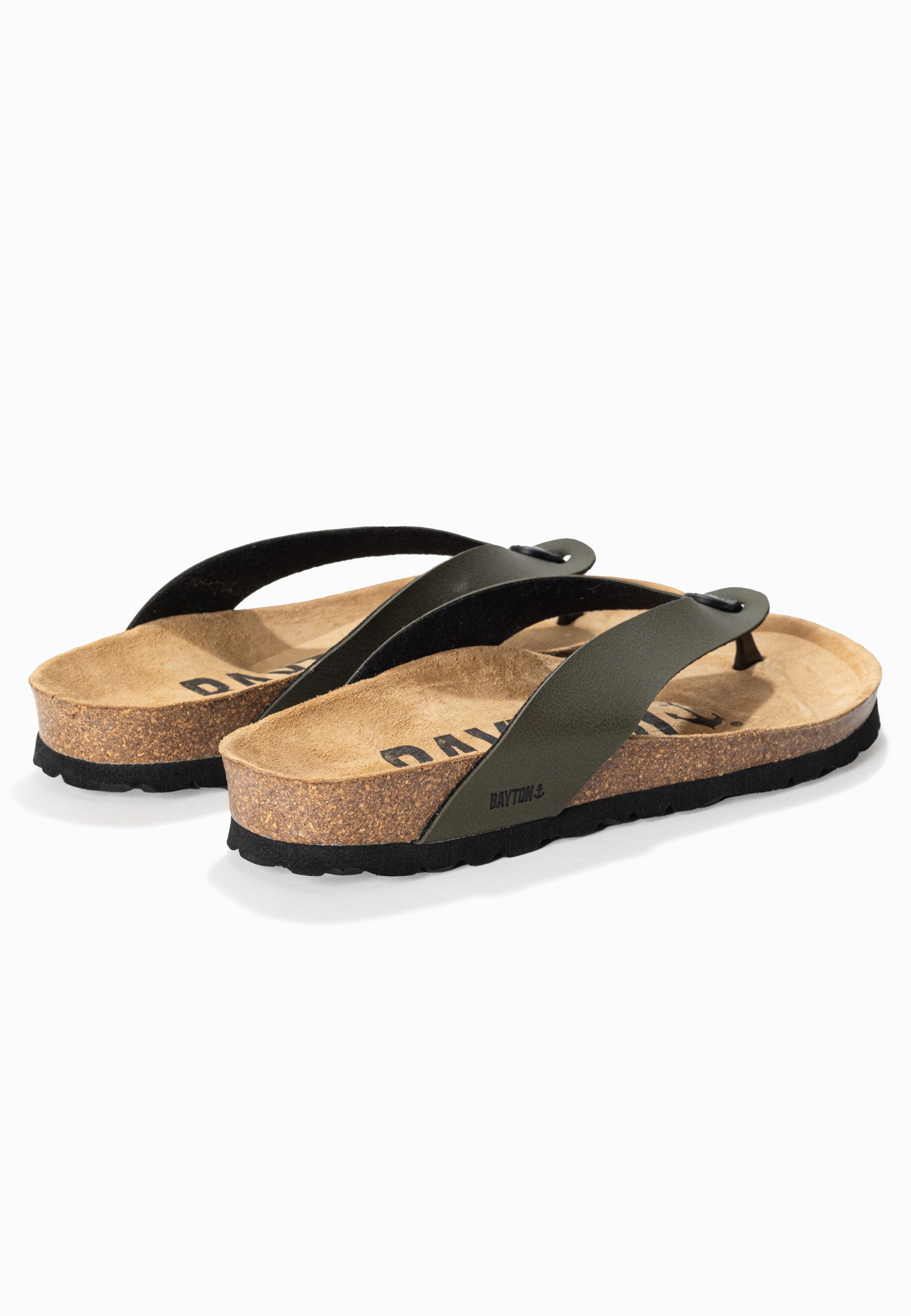 Lucca Khaki Toe Post Sandals