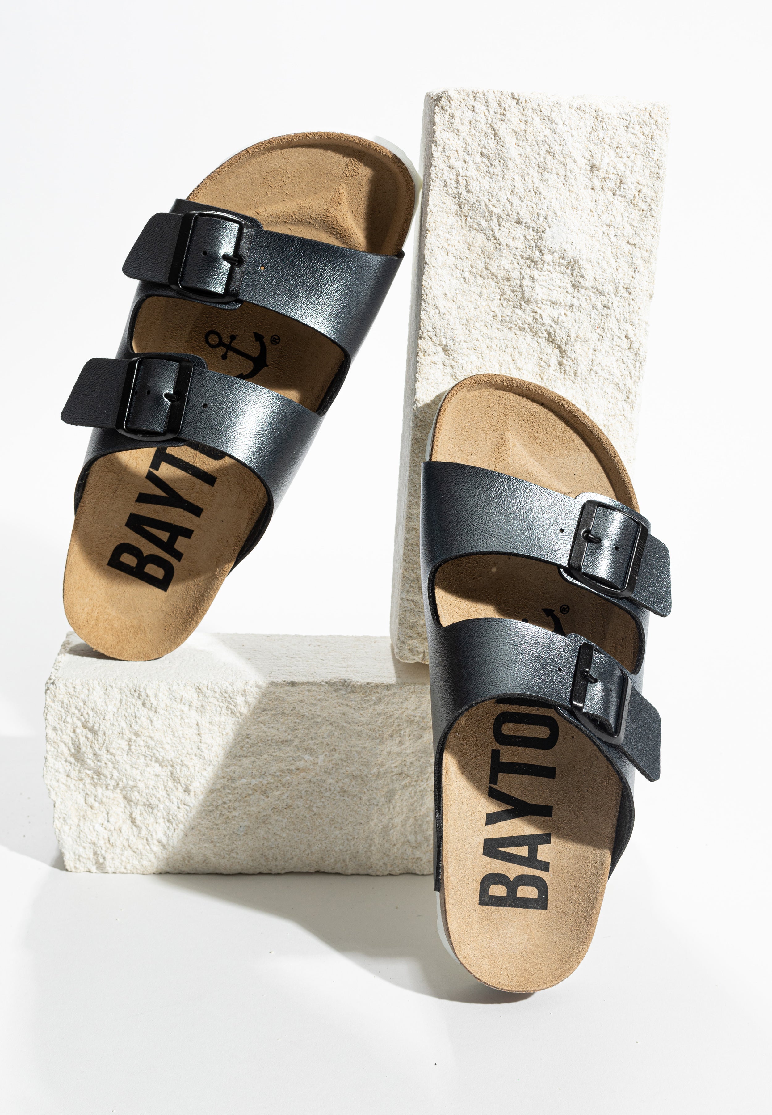 Atlas Pewter 2 Straps Sandals