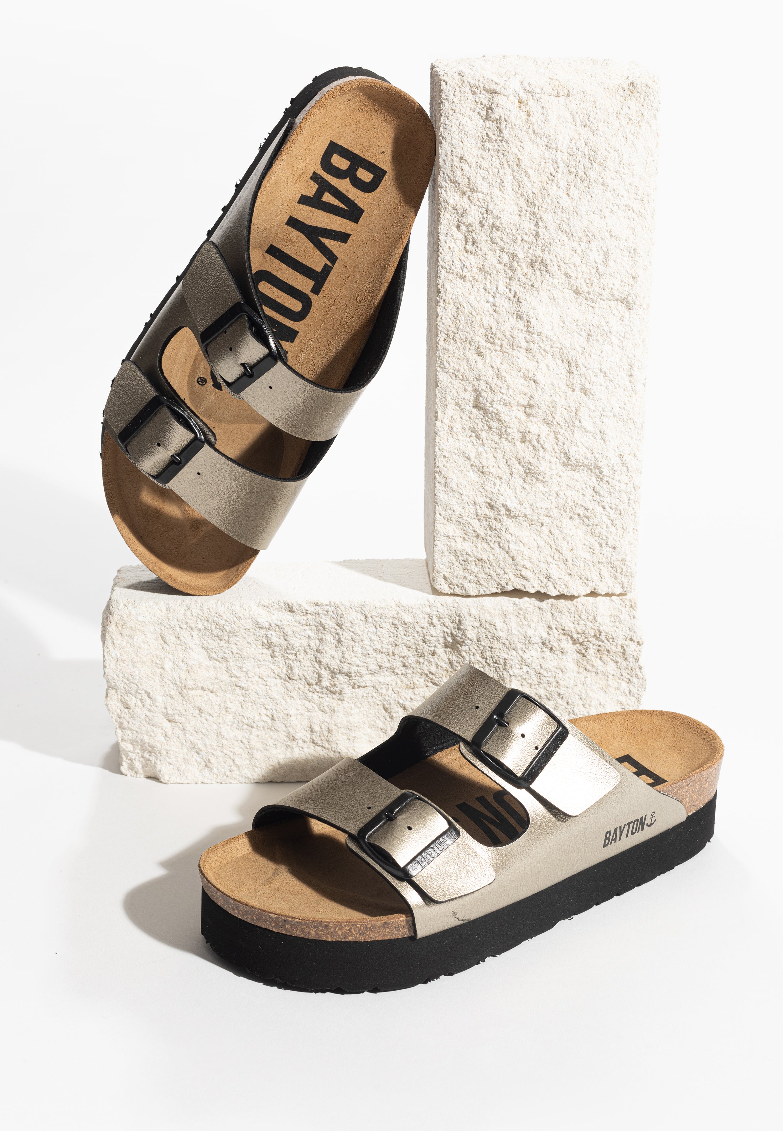 Japet Bronze Platform Sandals