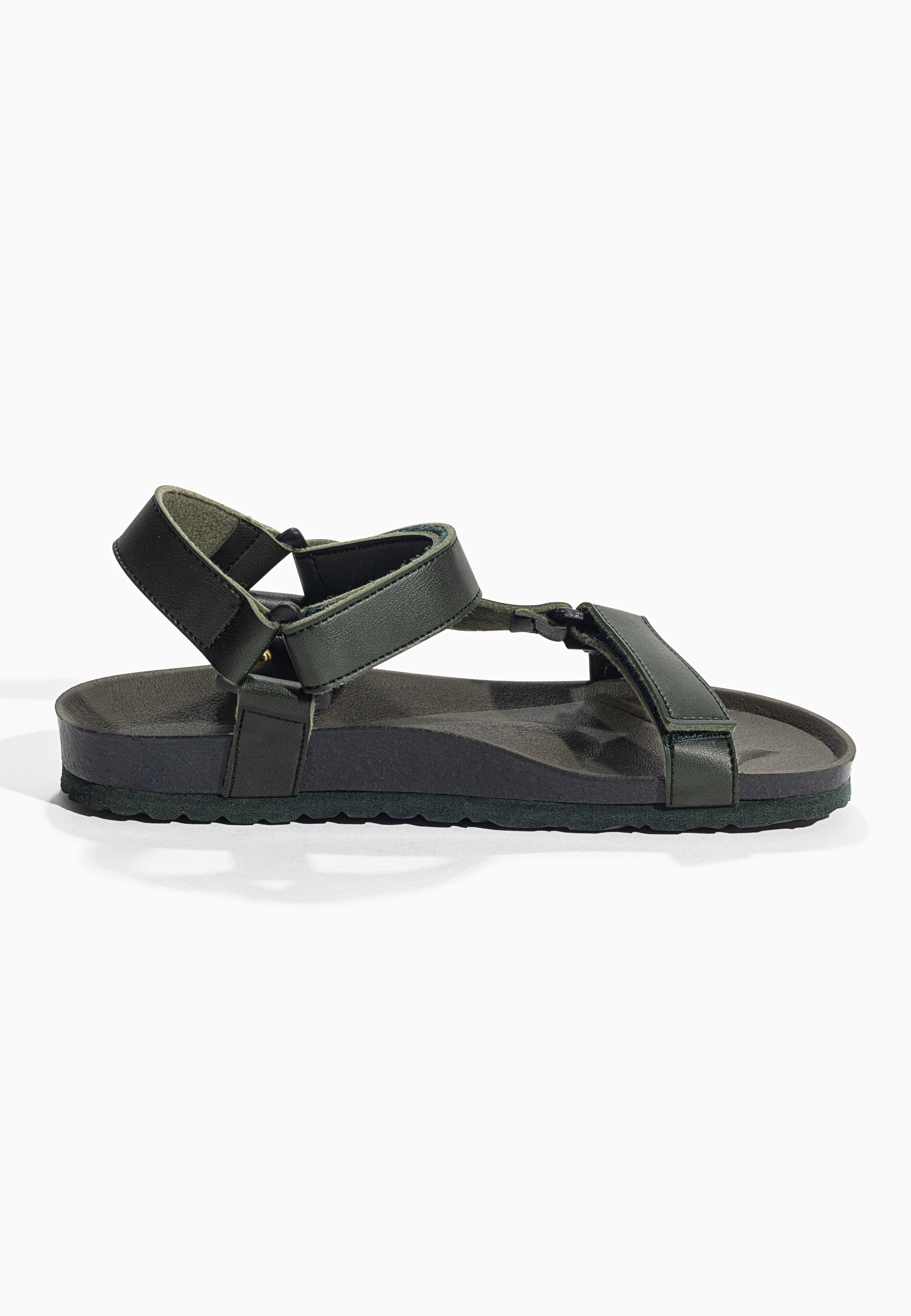 Rigoni Khaki Multi-Strap Sandals