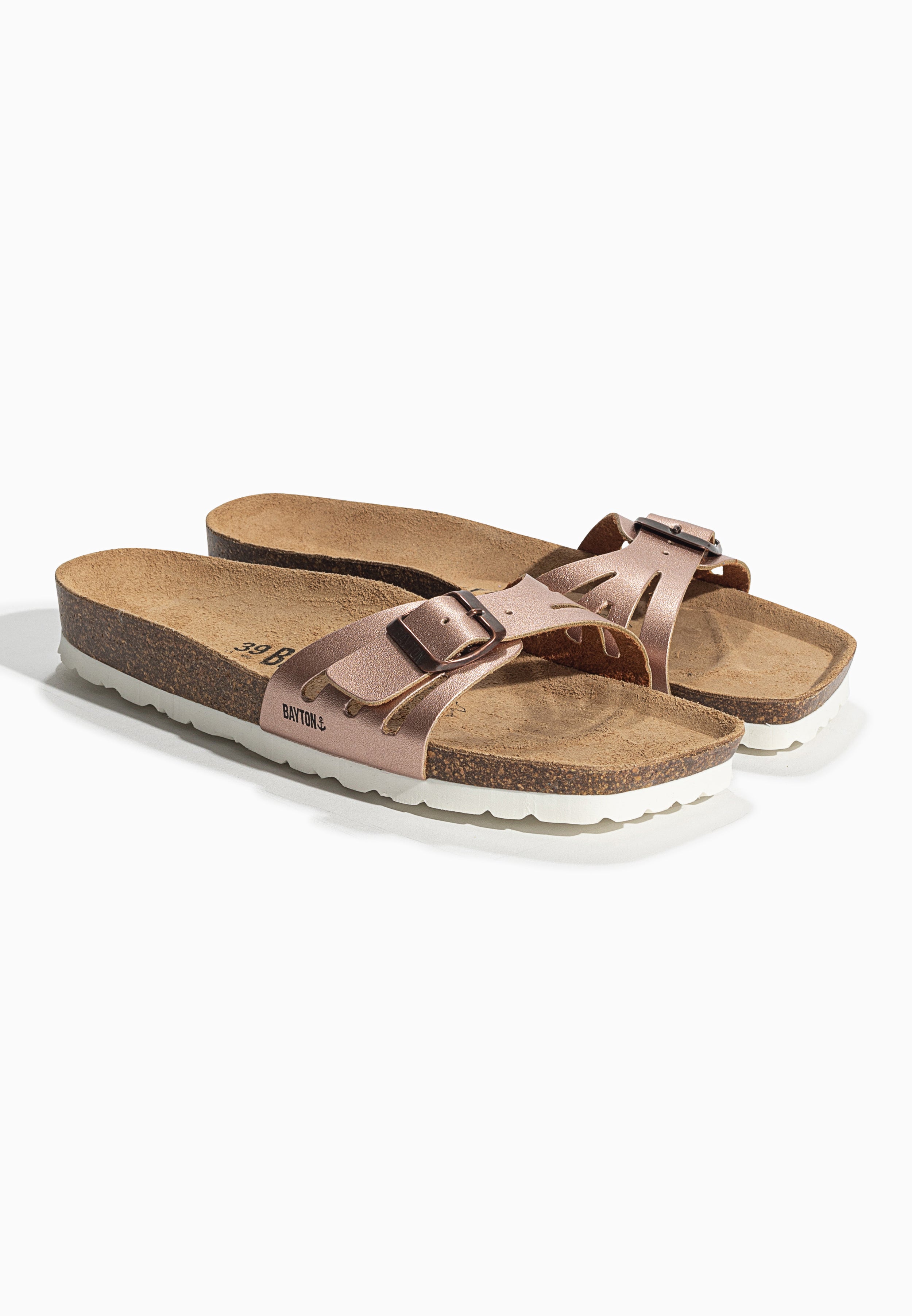 Sandales 2 Brides Atlas Camel