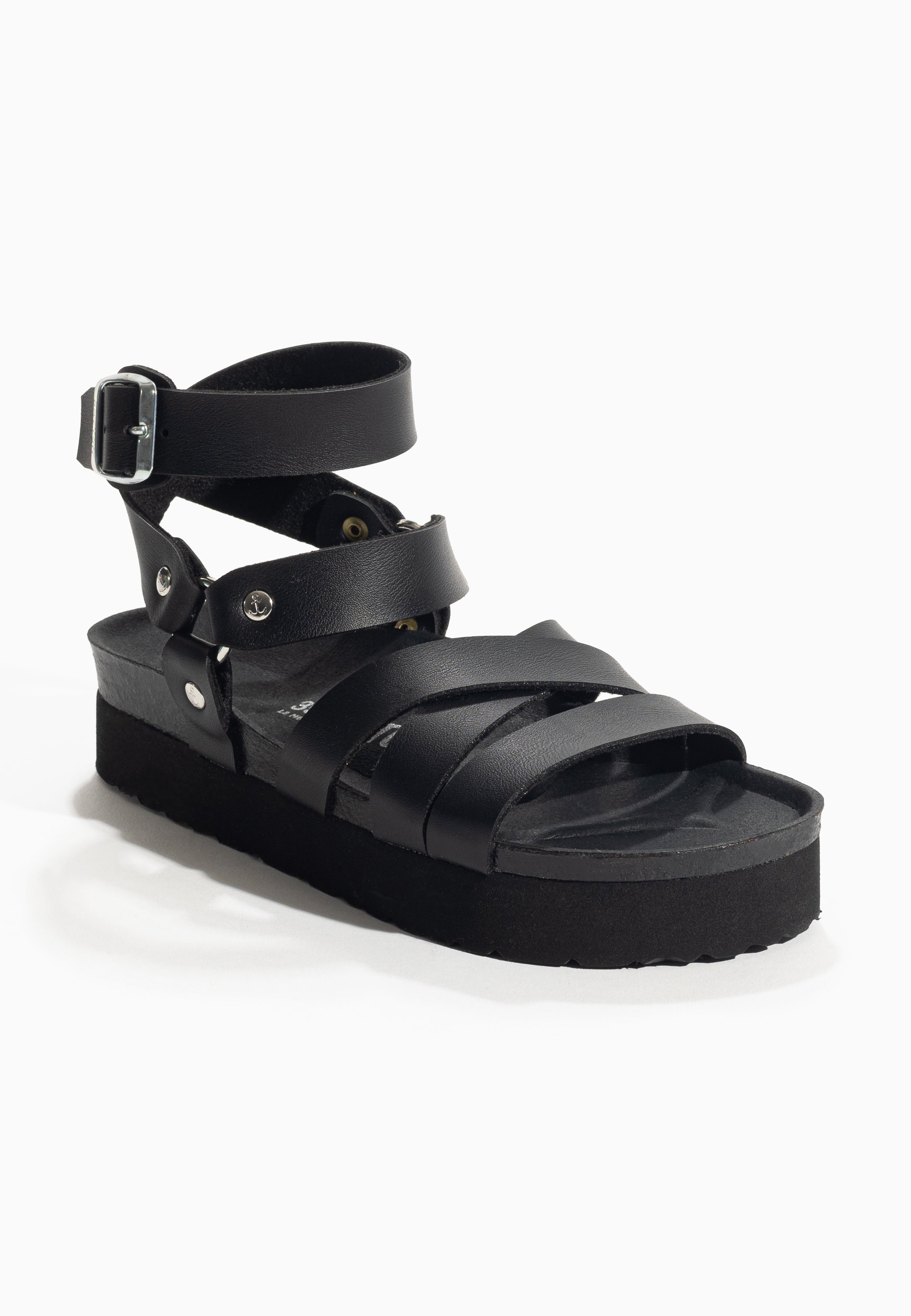 Black Haring Platform Sandals