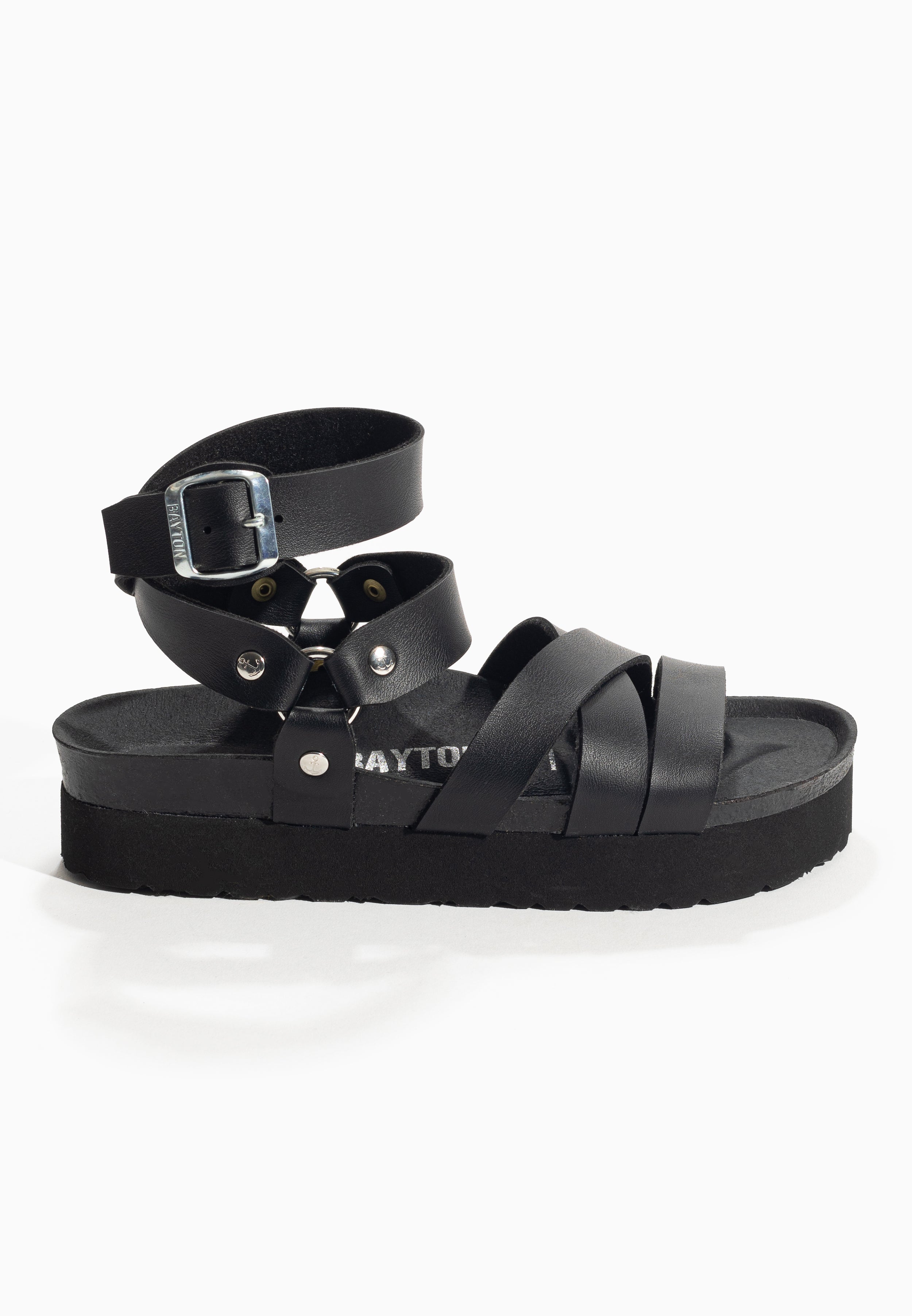 Black Haring Platform Sandals