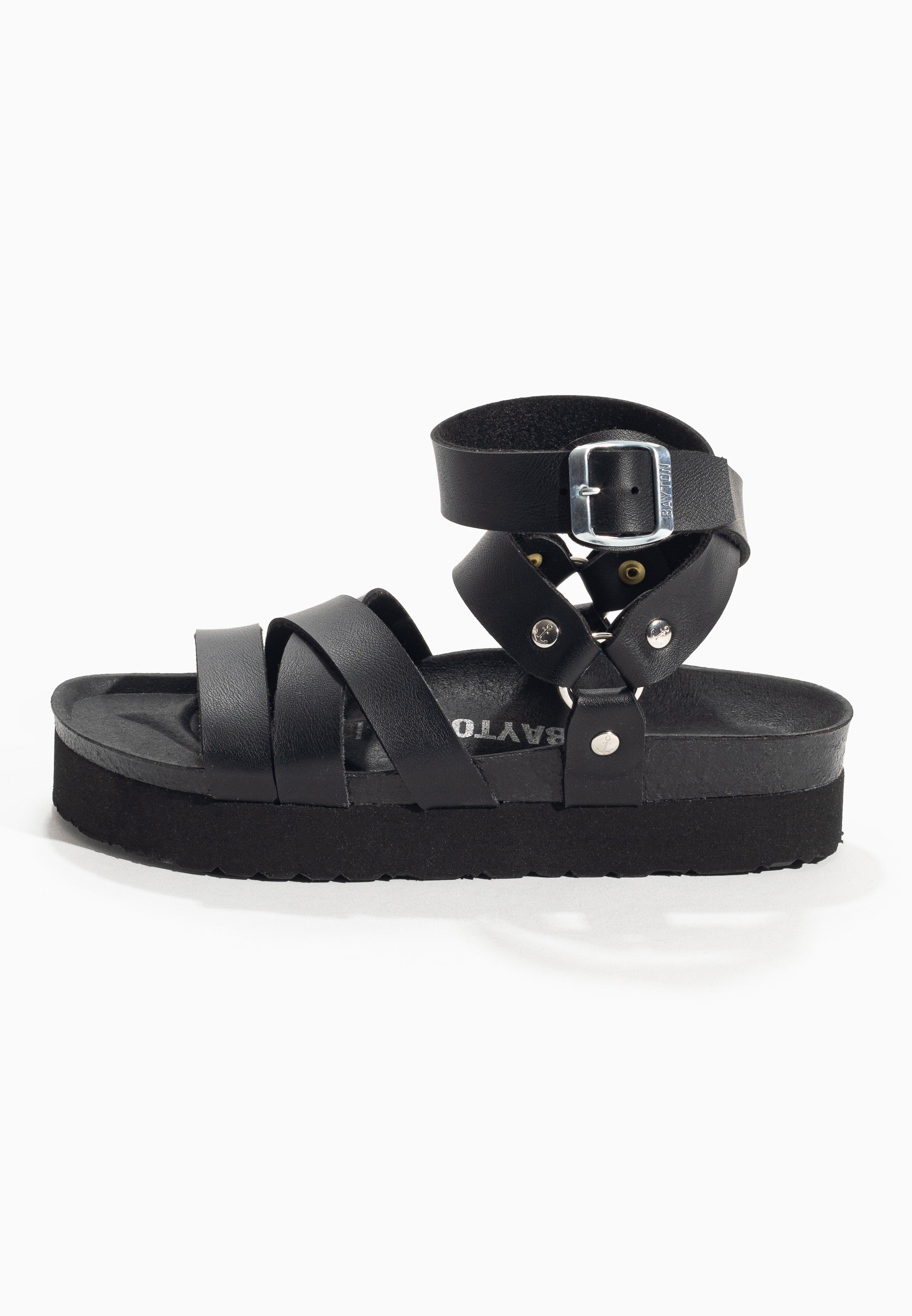 Black Haring Platform Sandals