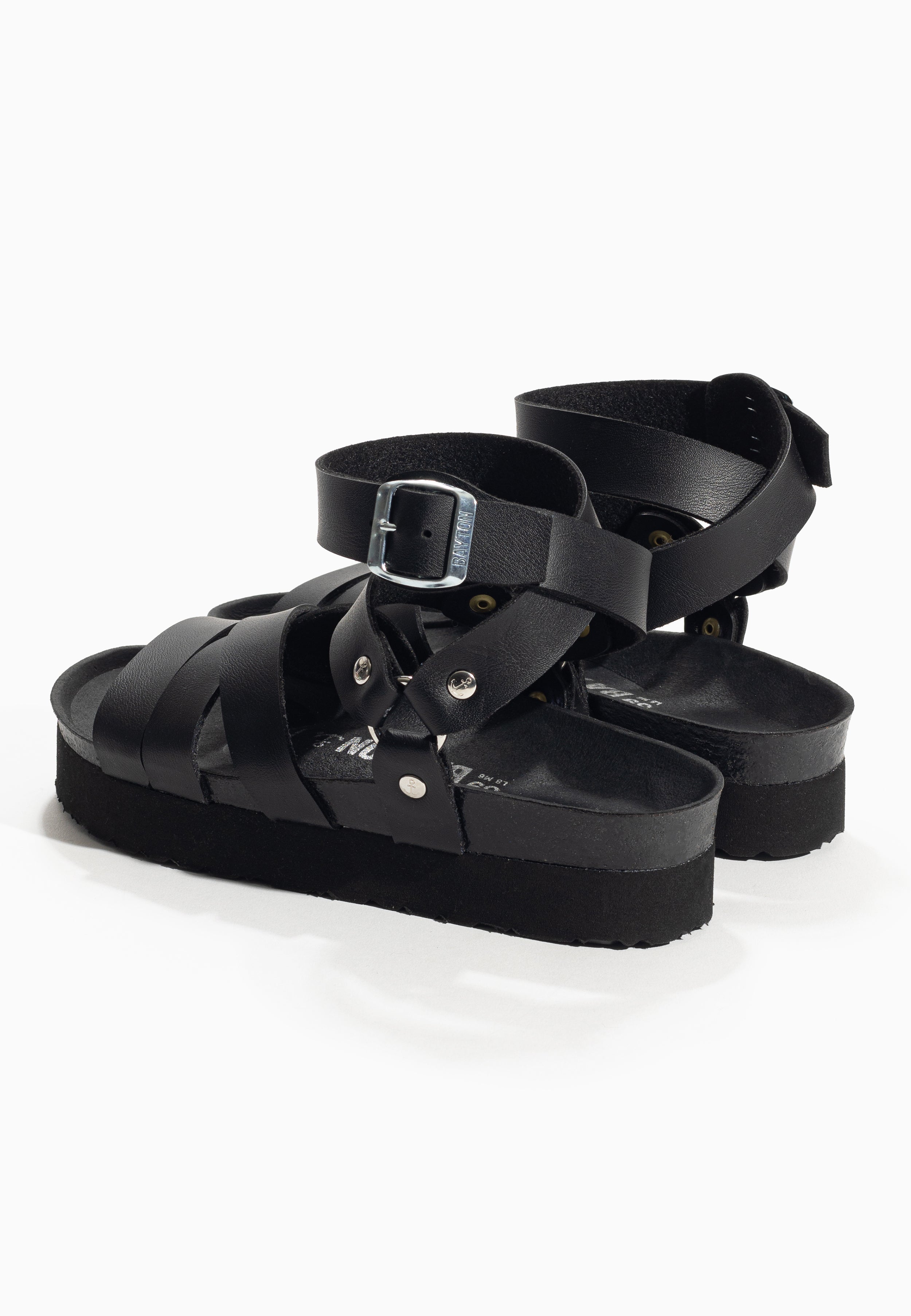 Black Haring Platform Sandals