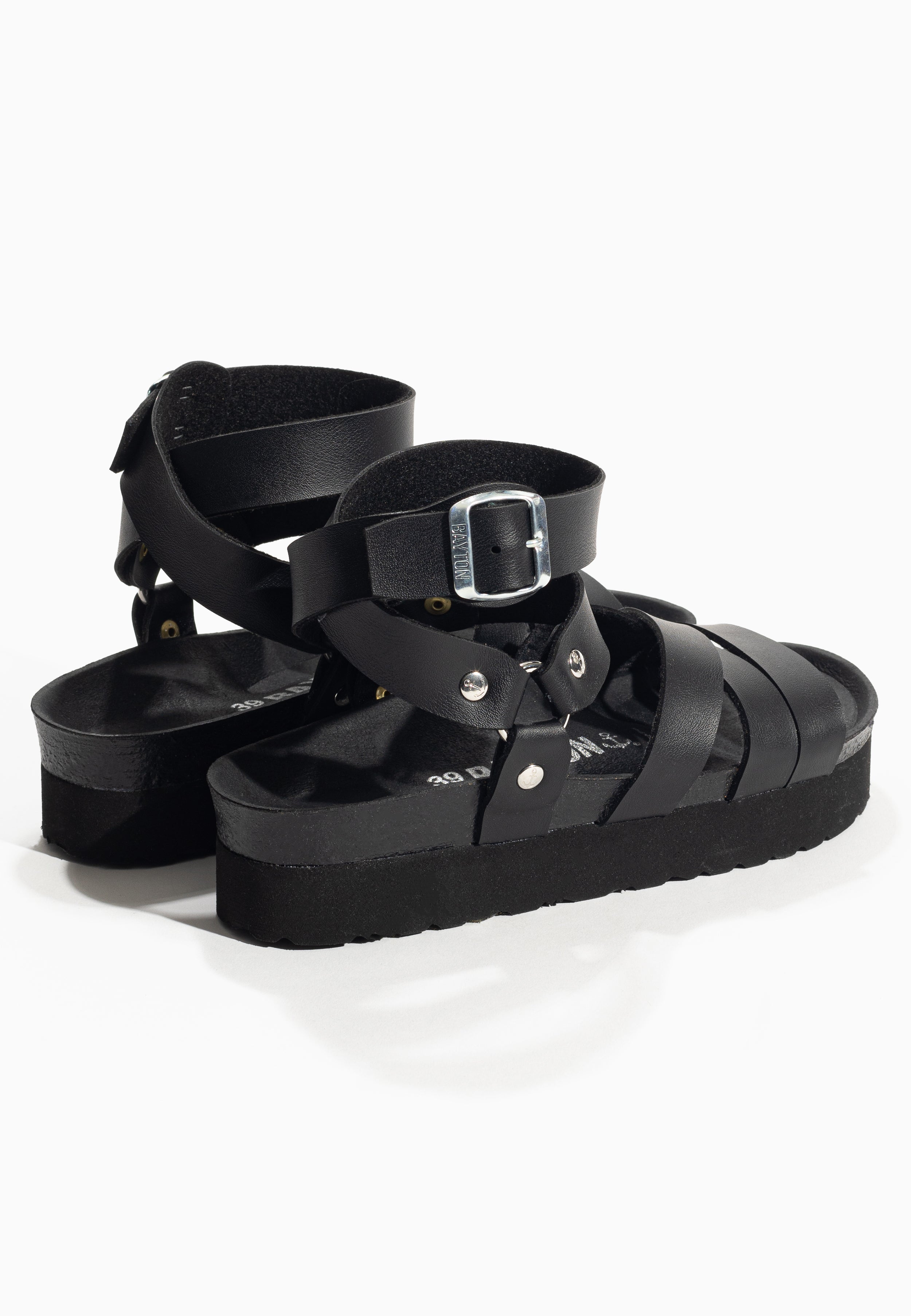 Black Haring Platform Sandals