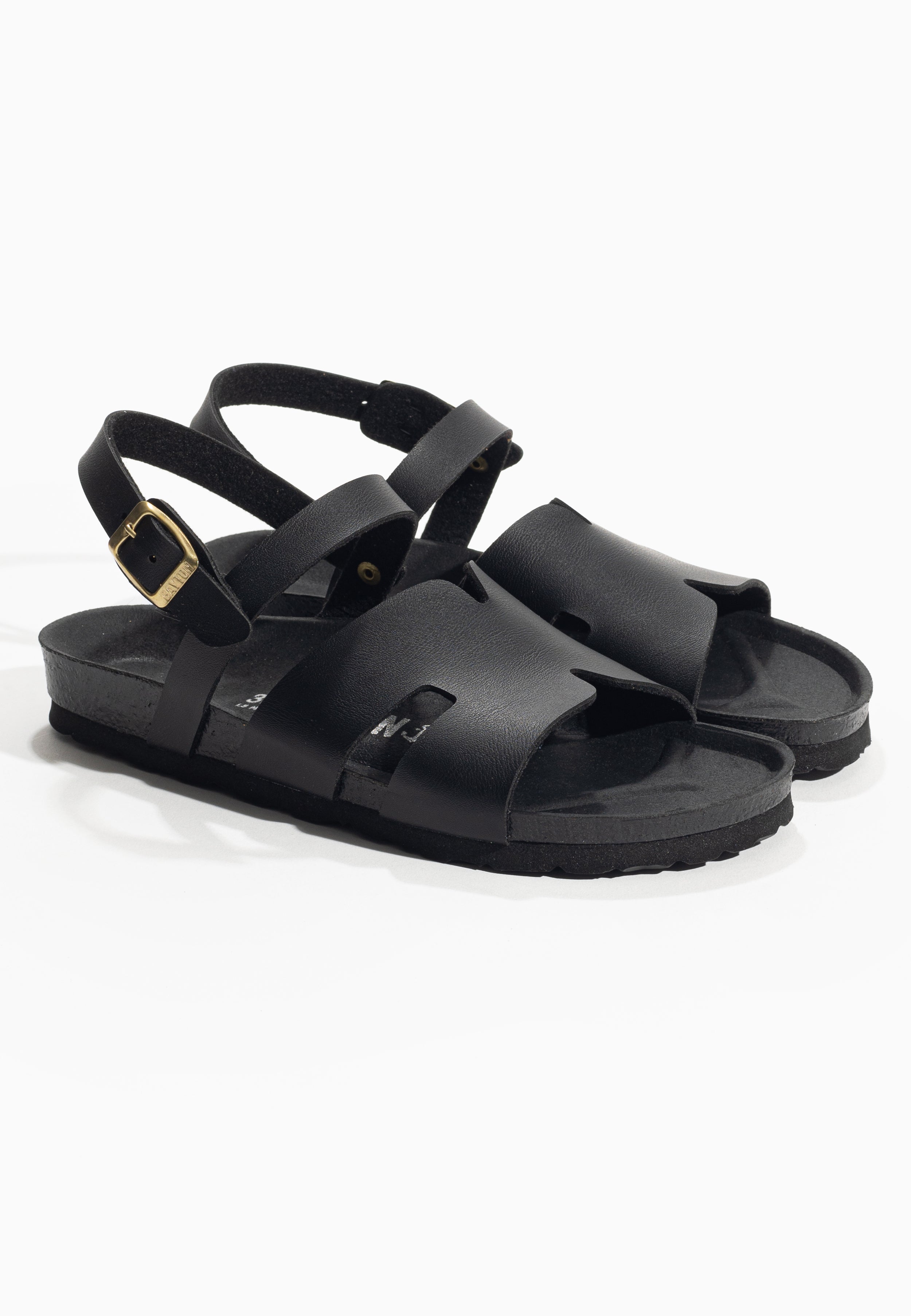 Warhol Black Multi-Strap Sandals