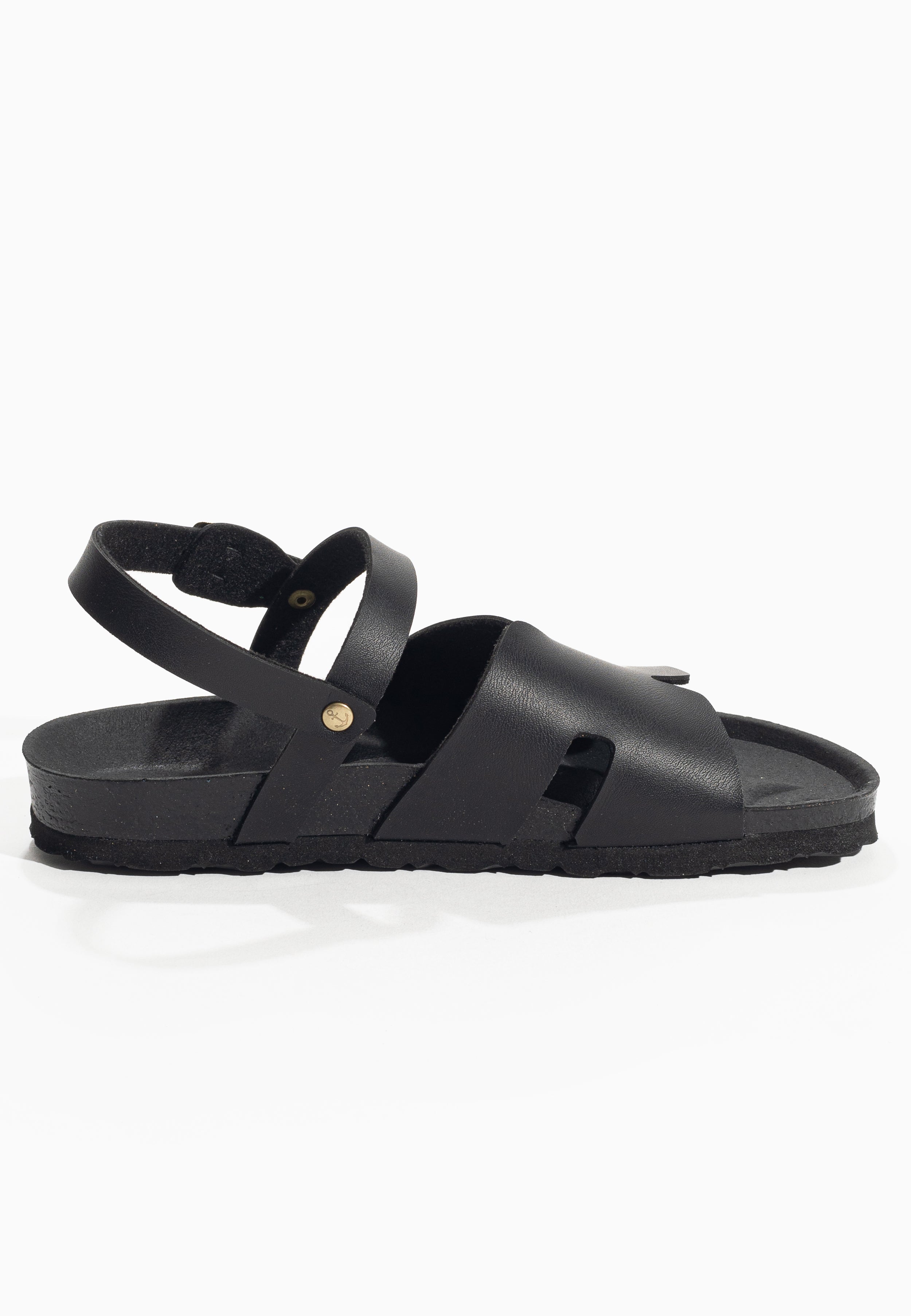 Warhol Black Multi-Strap Sandals