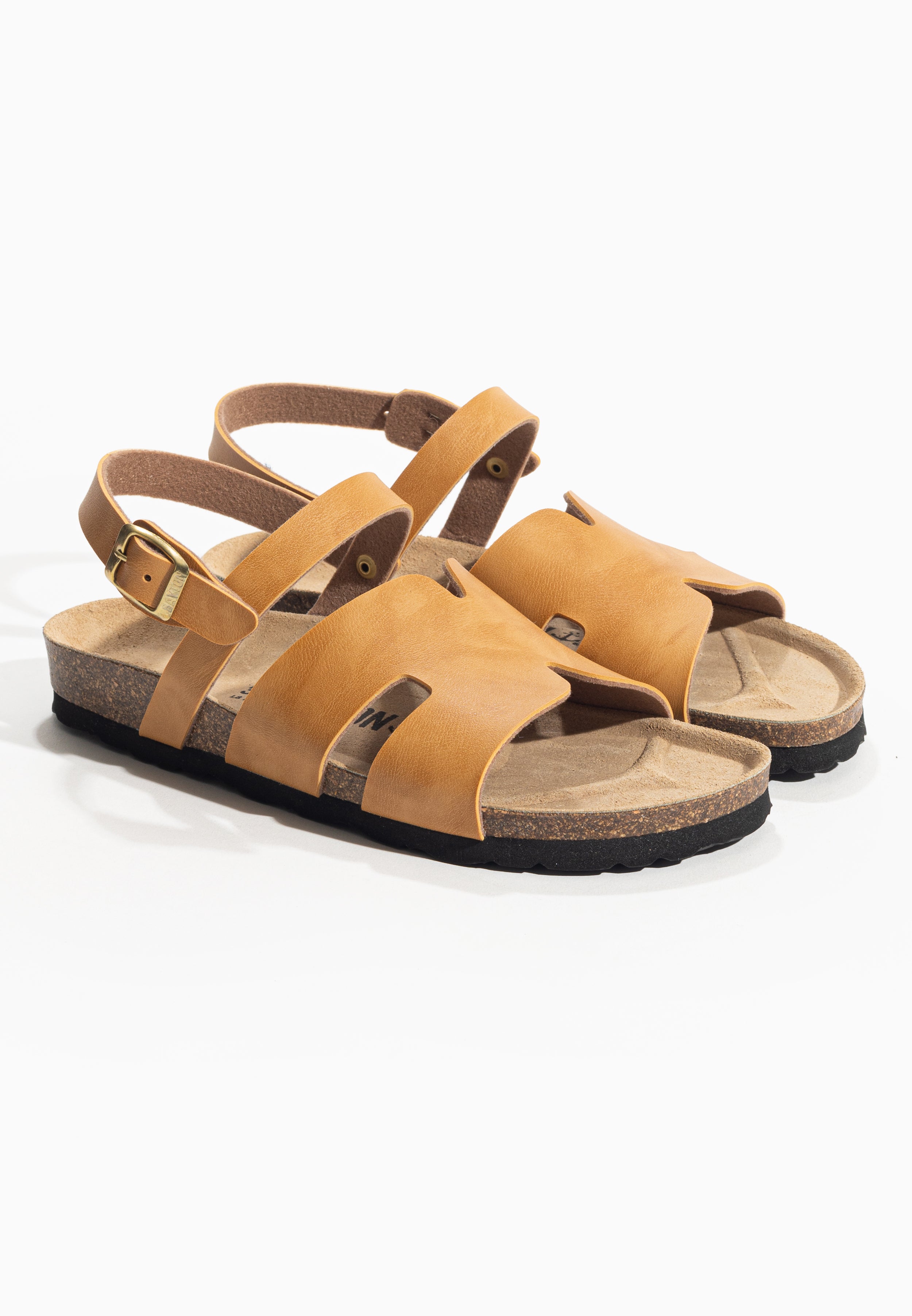 Warhol Camel Multi-Strap Sandals