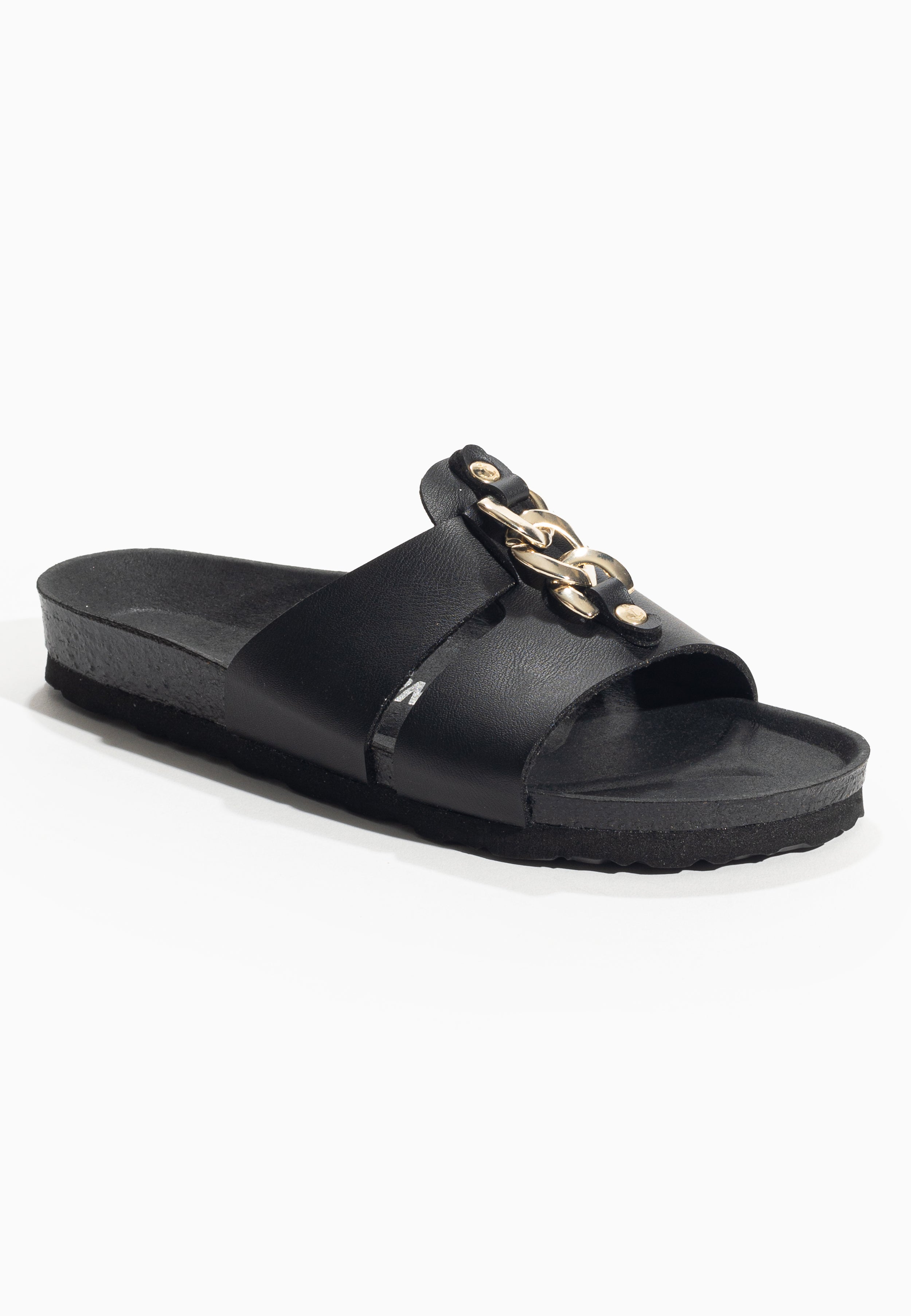 Klein Black 2 Straps Sandals