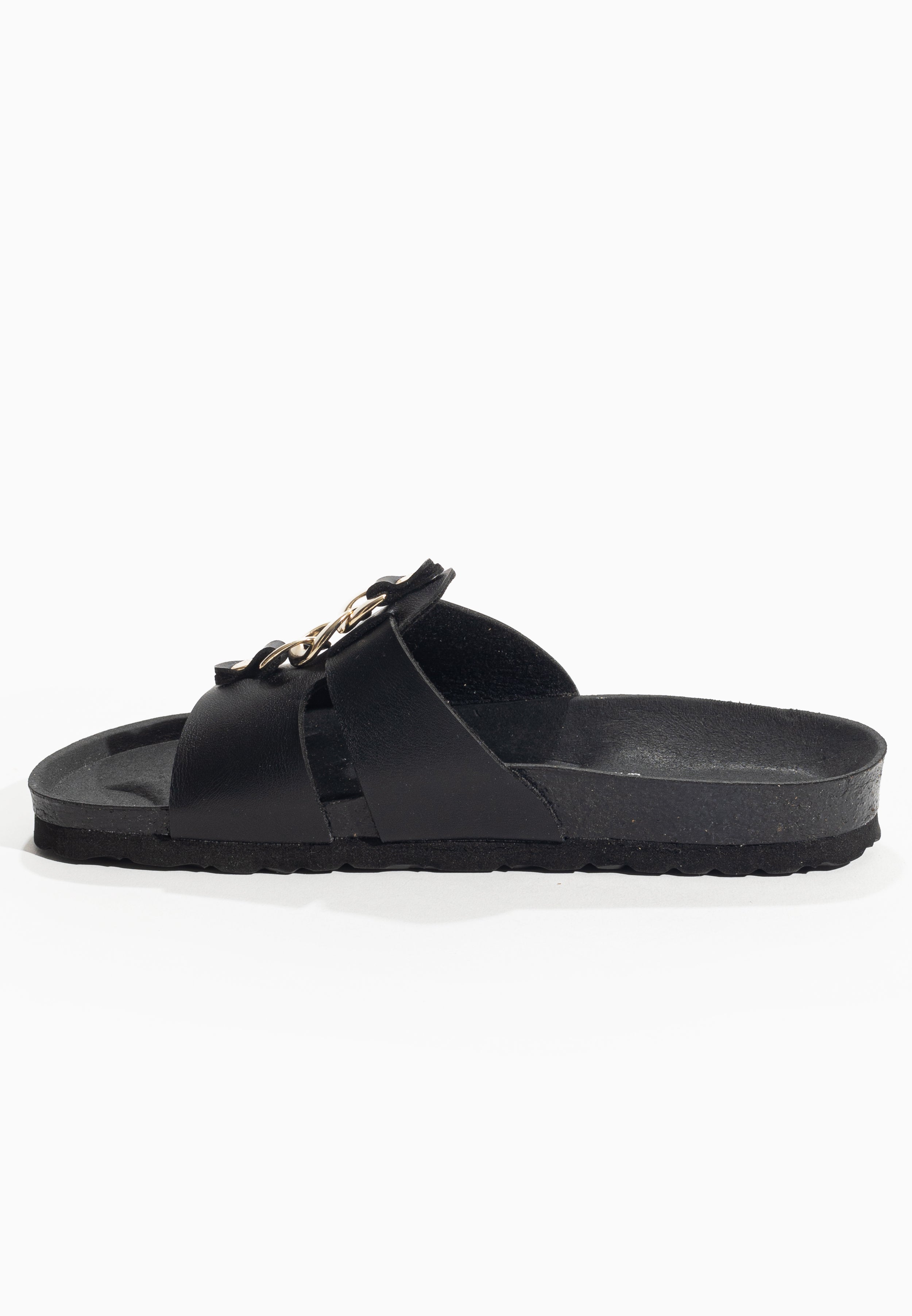 Klein Black 2 Straps Sandals