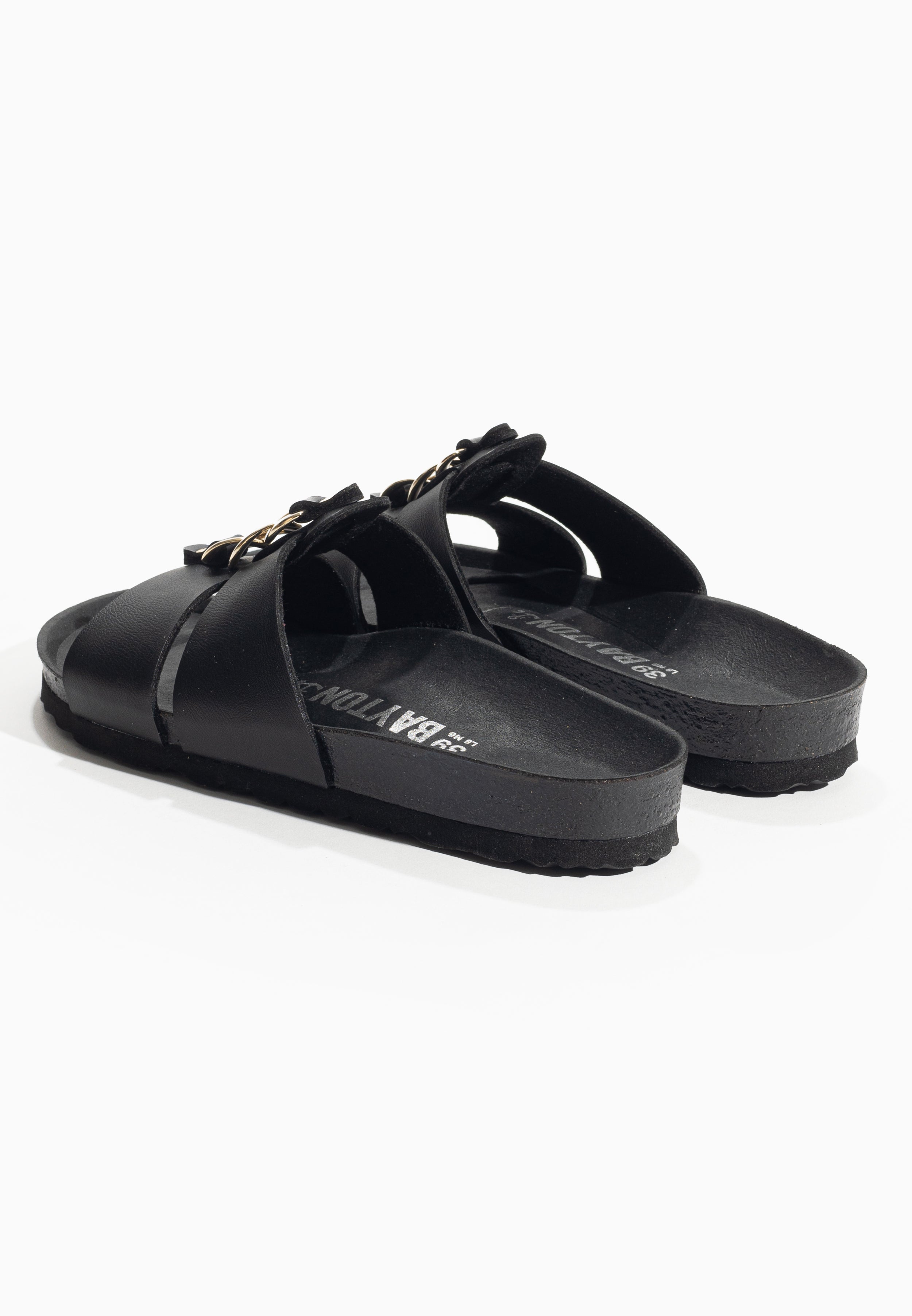 Klein Black 2 Straps Sandals