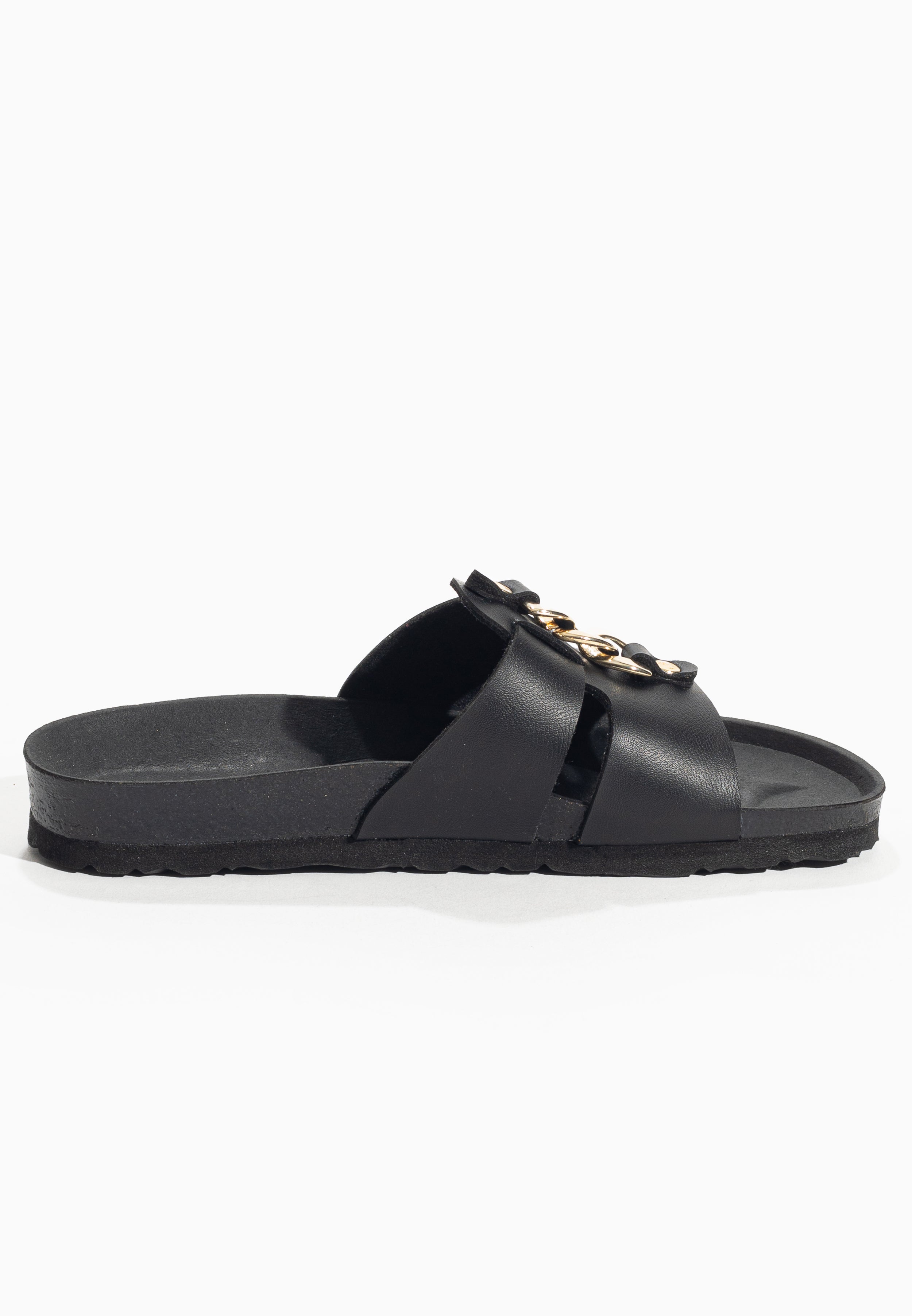 Klein Black 2 Straps Sandals