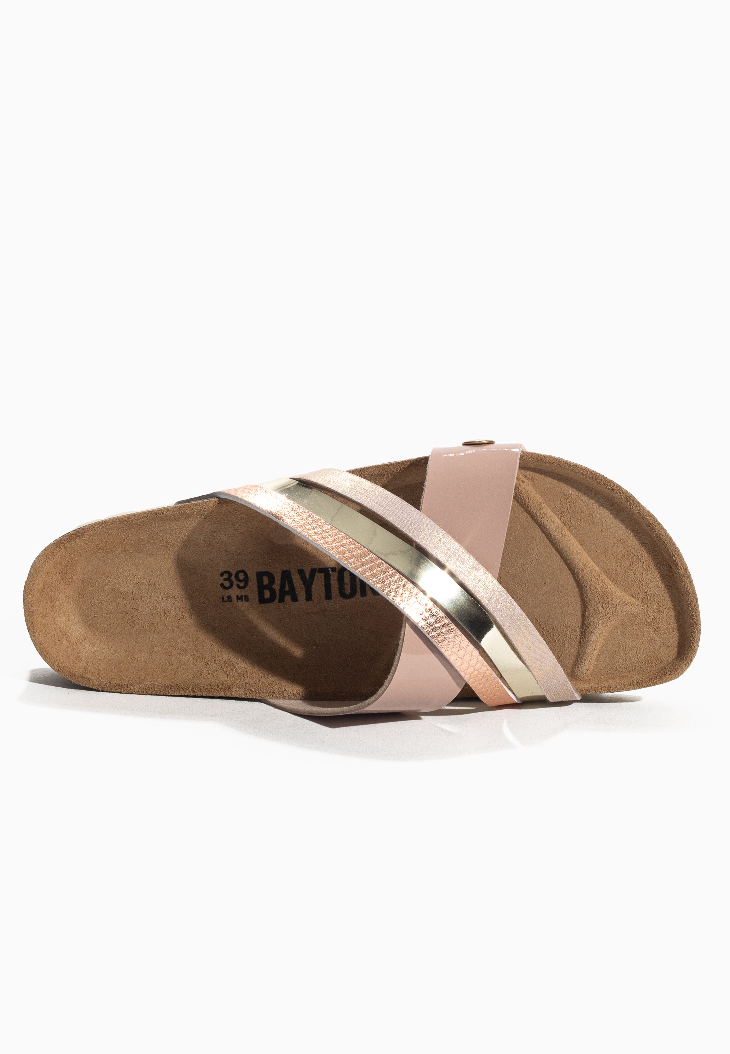 Matisse Pink and Gold Multi-Strap Sandals