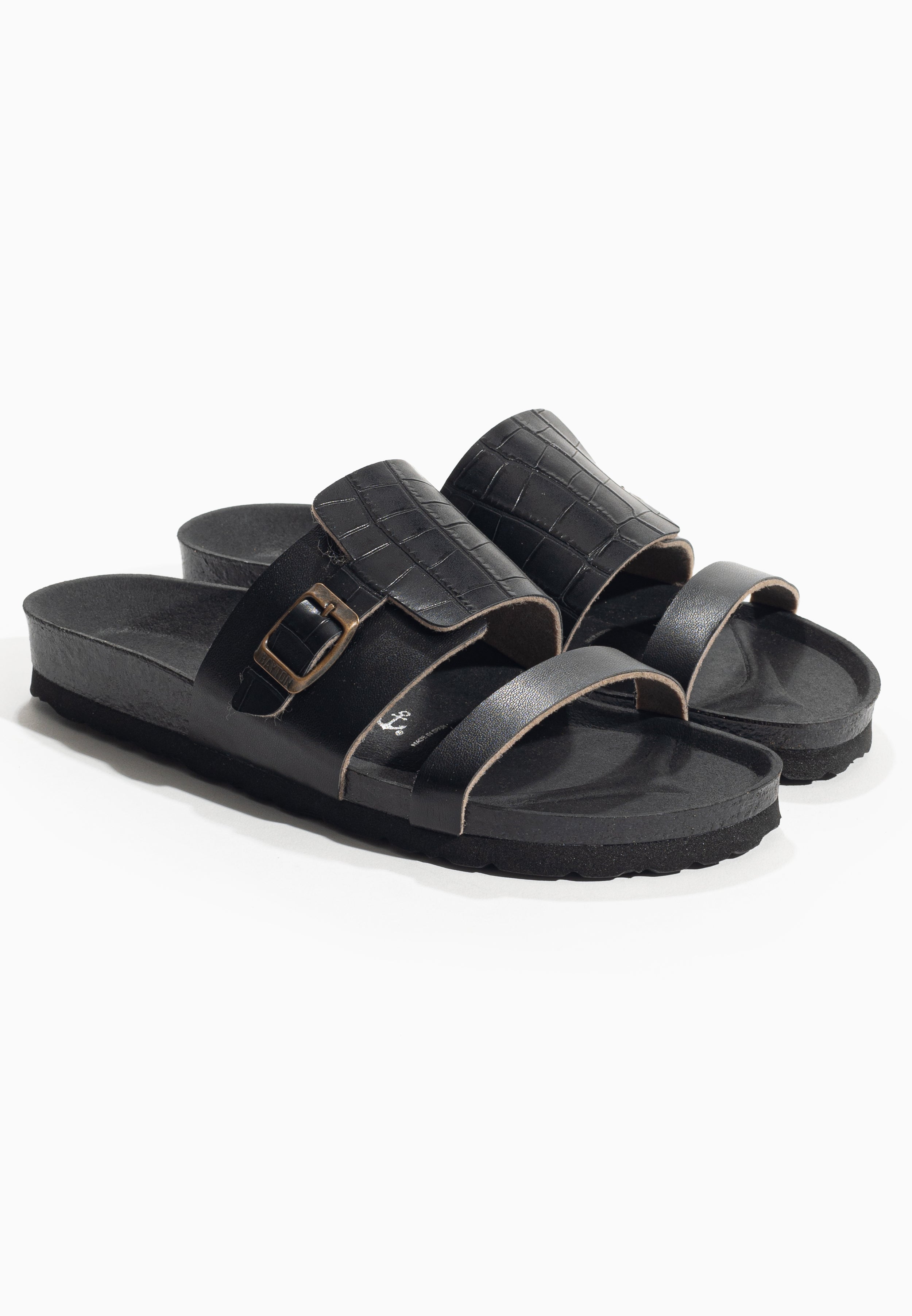 Black Hockney Sandals