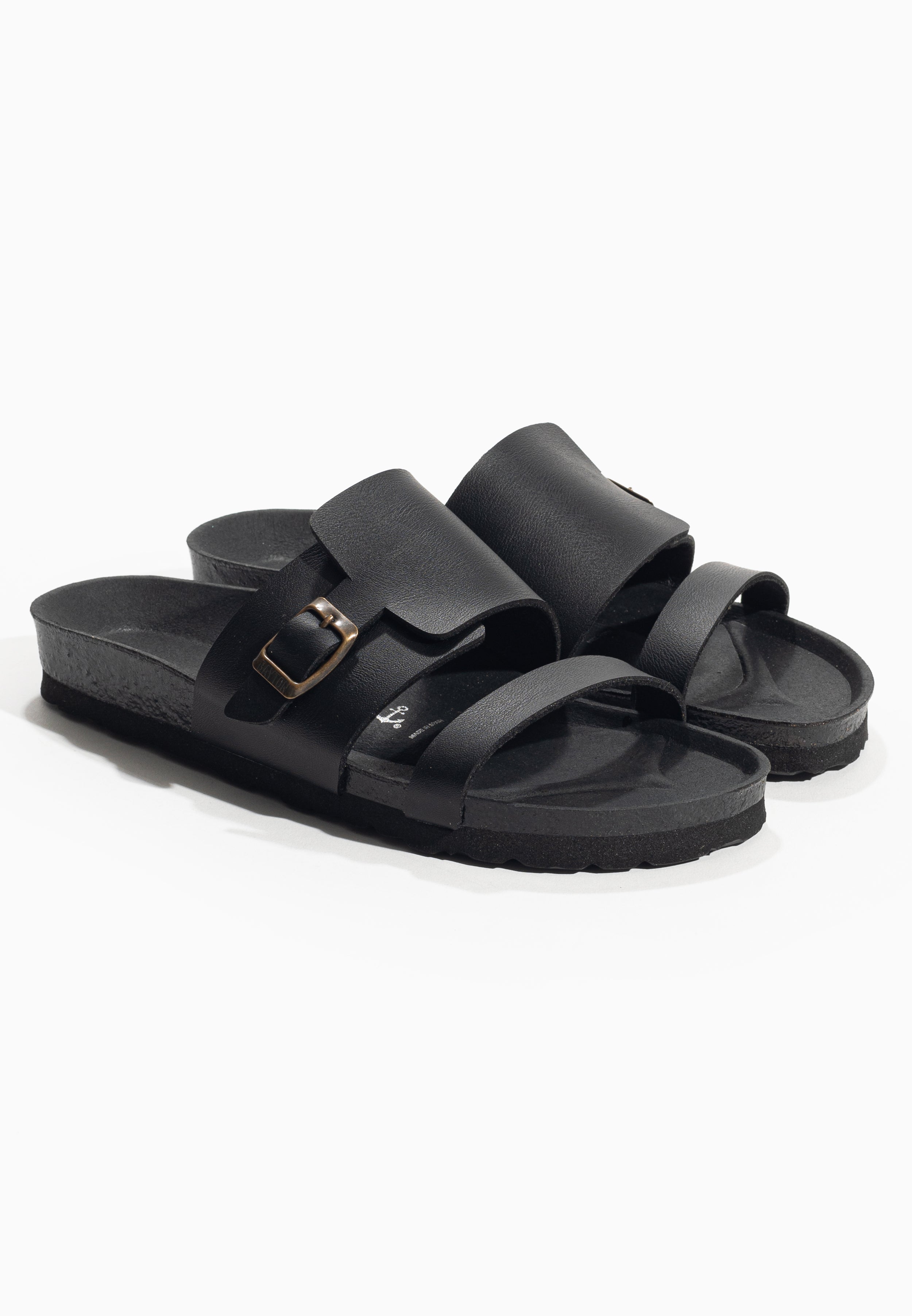 Black Hockney Sandals 2 Straps