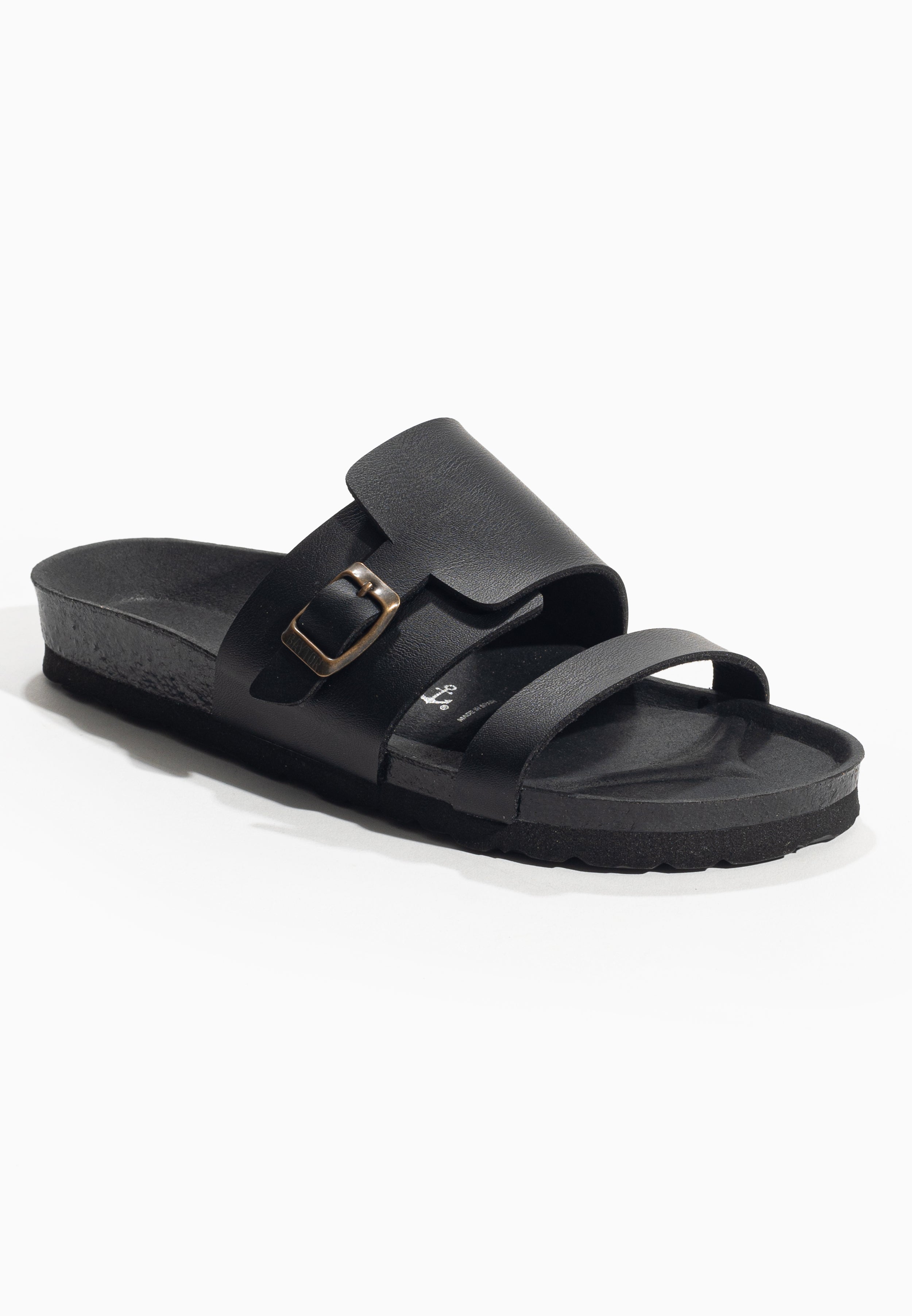 Black Hockney Sandals 2 Straps