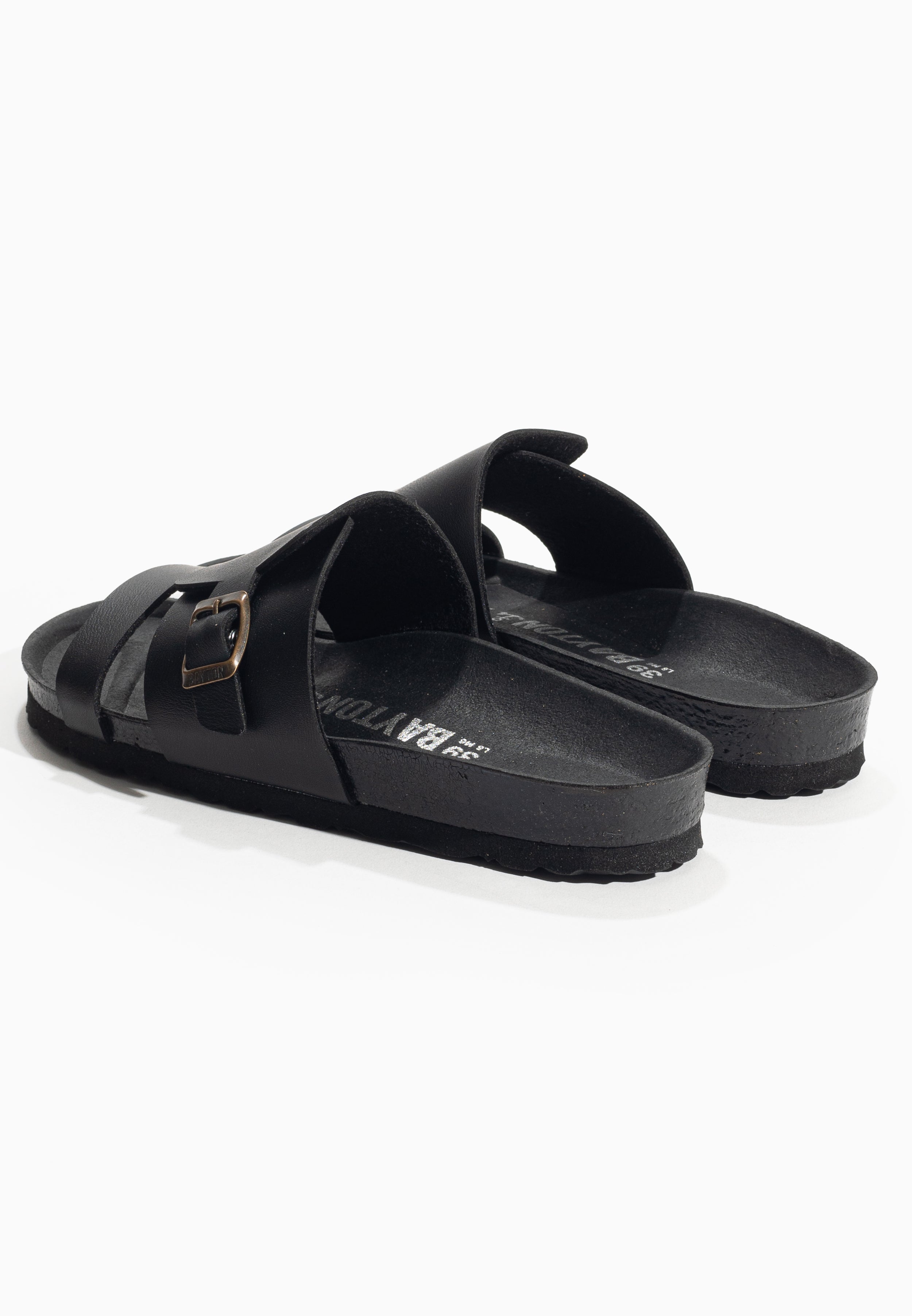 Black Hockney Sandals 2 Straps