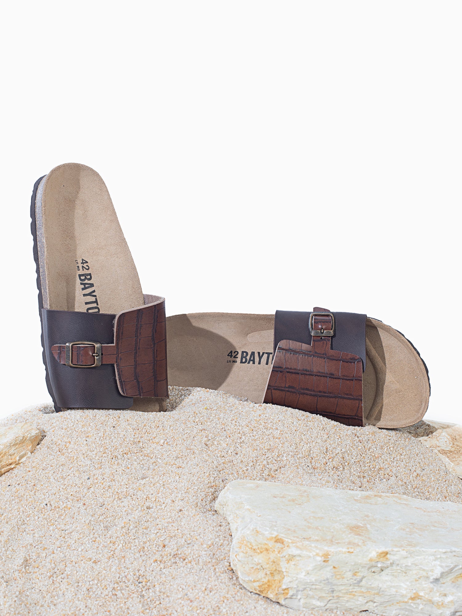 Brown Hopper 1 Strap Sandals