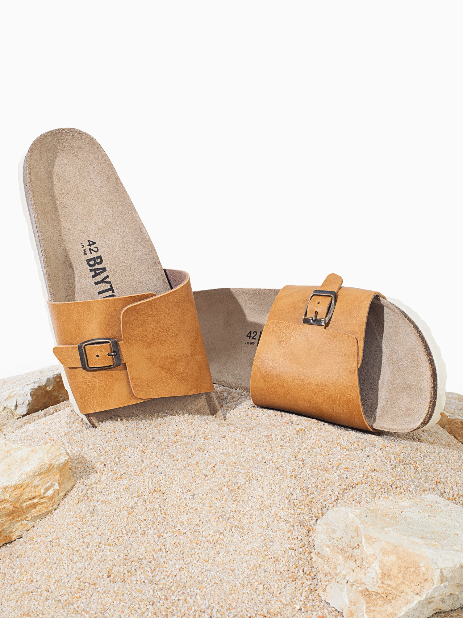 1 Strap Hopper Camel Sandals