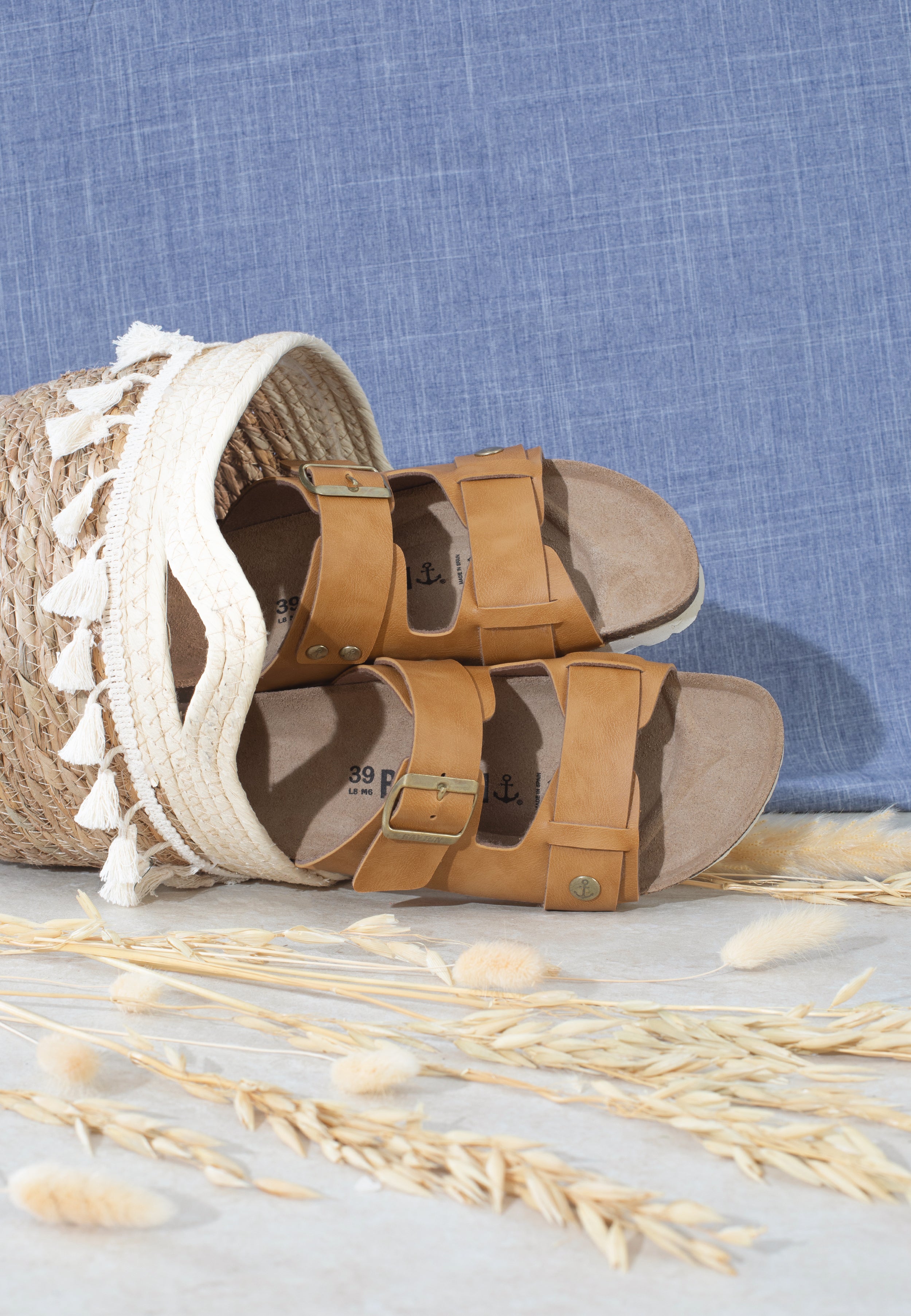 Narnia Camel 2 Strap Sandals