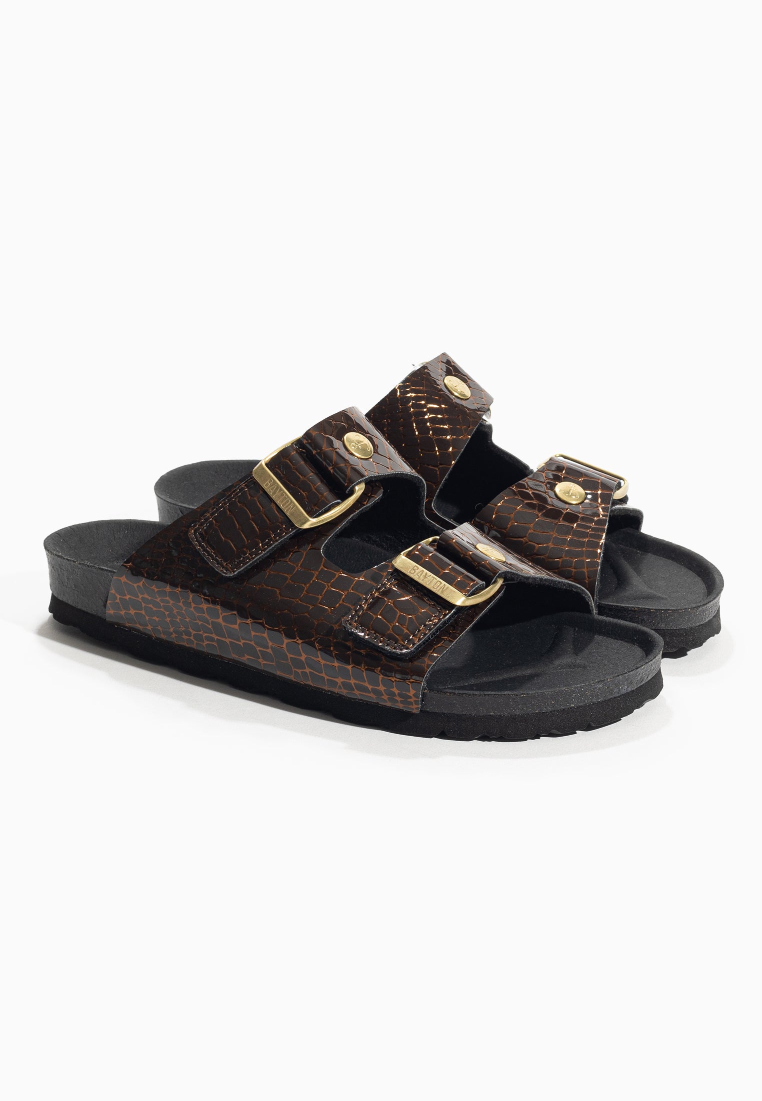 Cezanne Brown Sandals 2 Straps