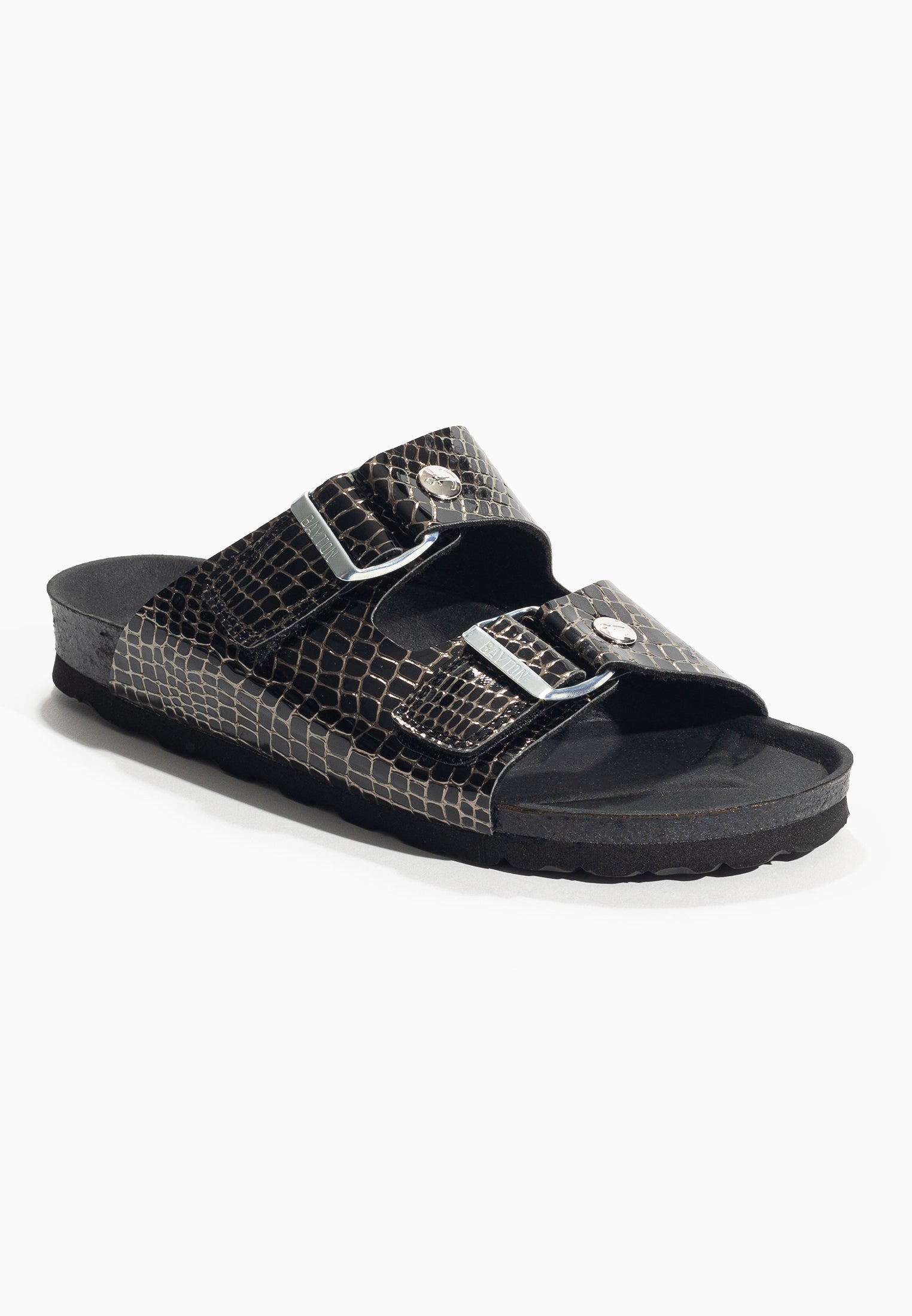 Cezanne Black 2 Straps Sandals