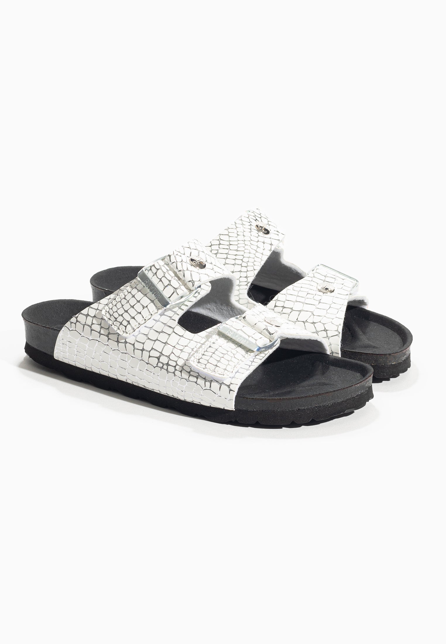 Cezanne White 2 Straps Sandals