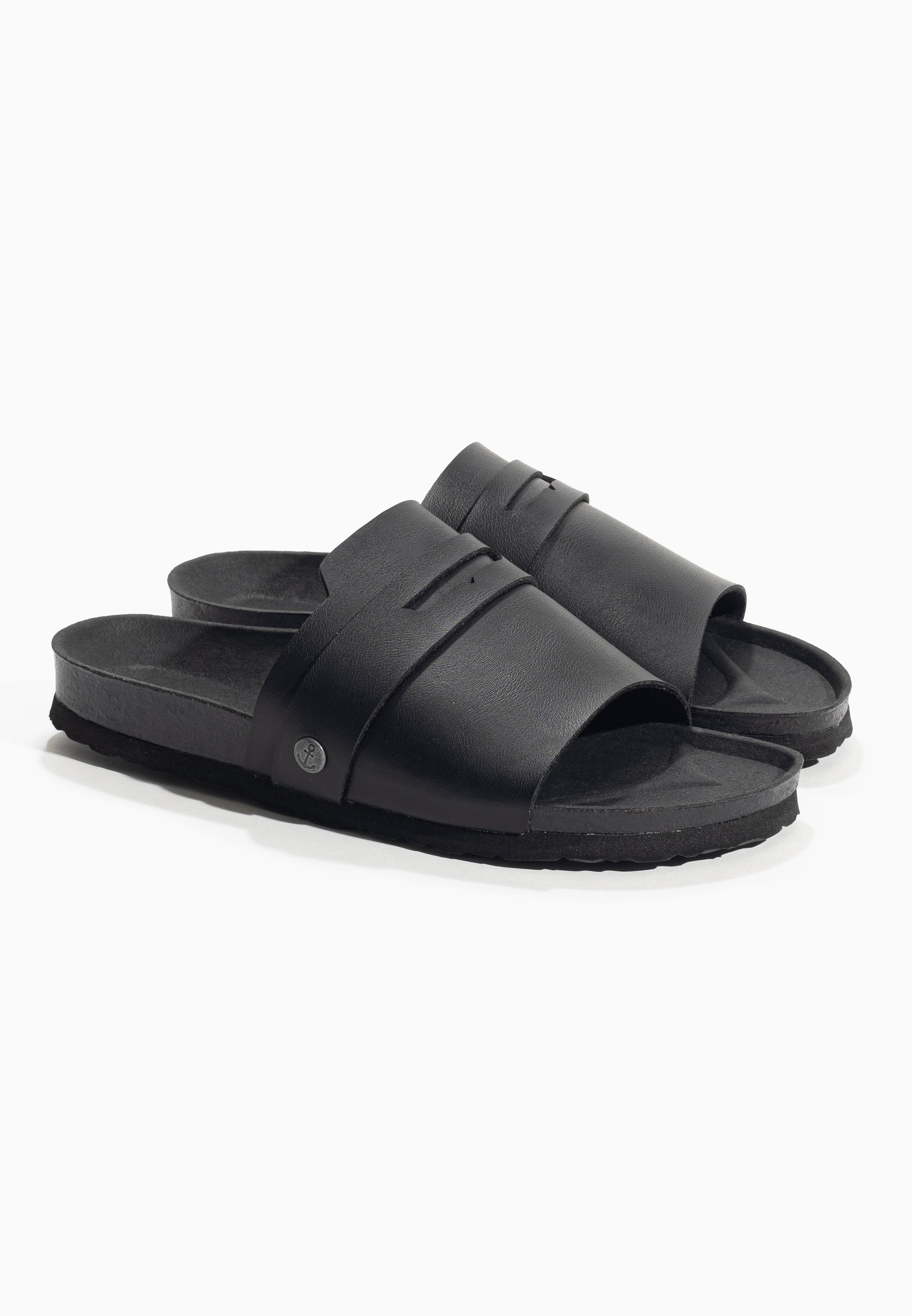 Gauguin Black 1 Strap Sandals