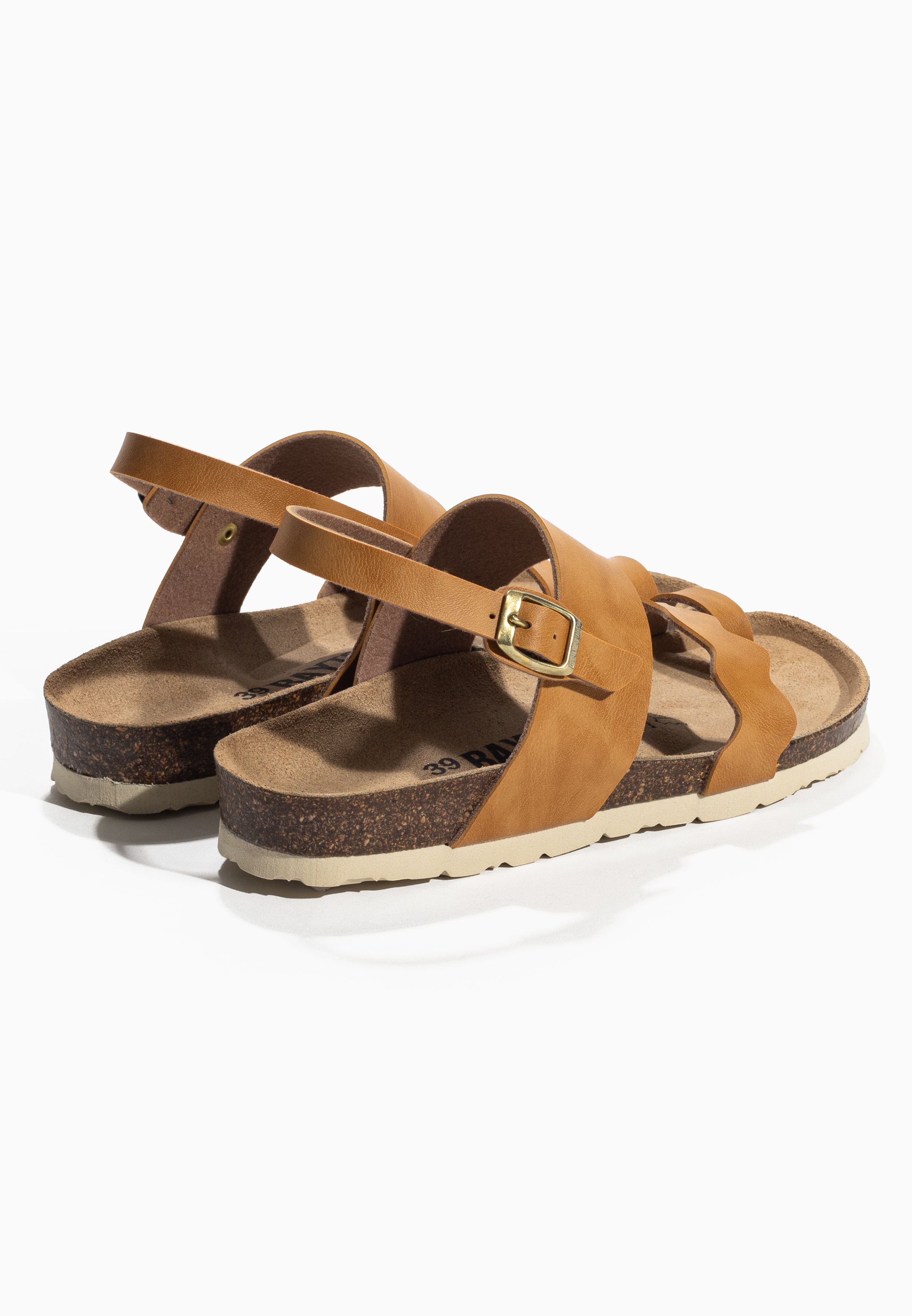 Majorelle Camel Multi-Strap Sandals