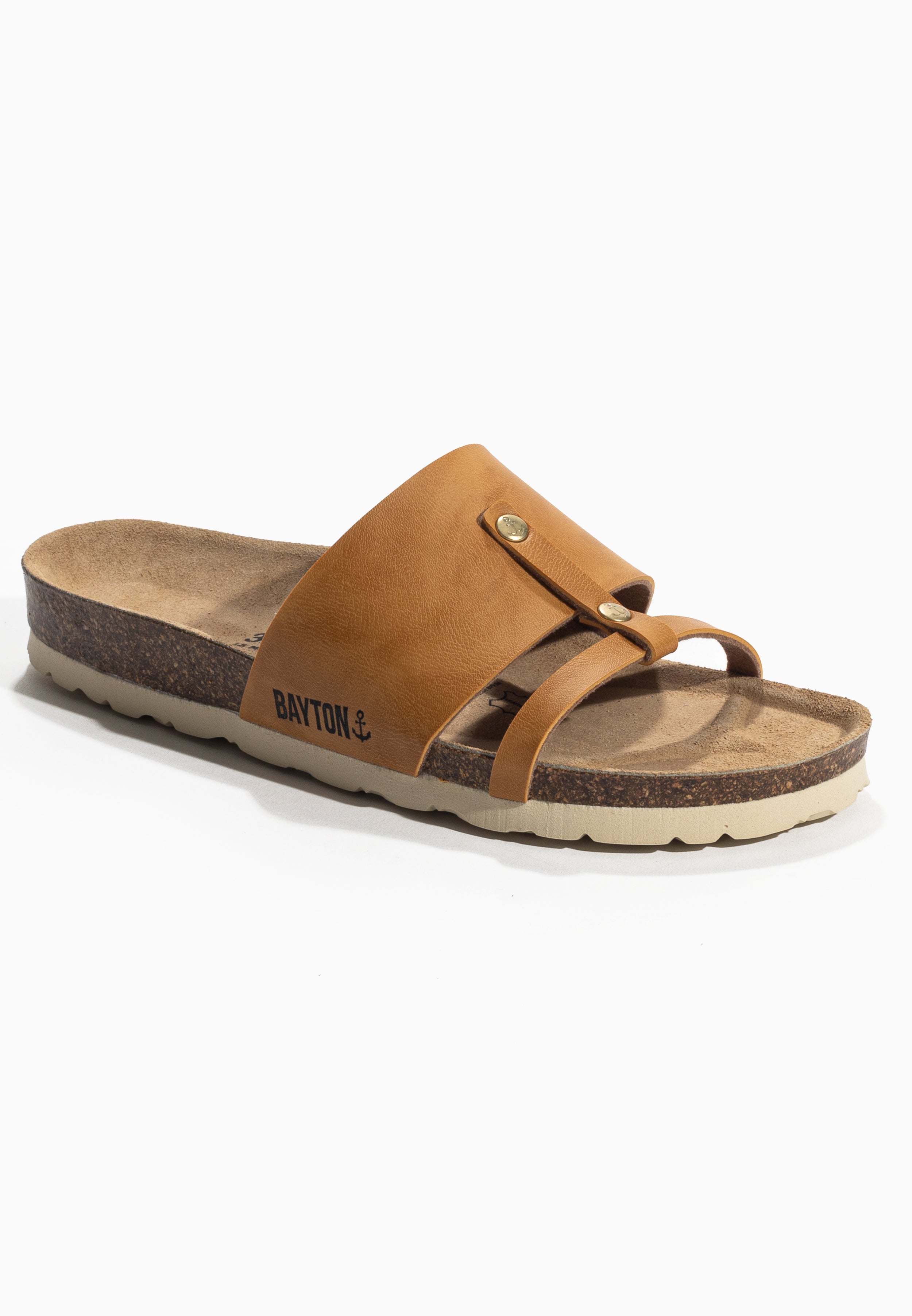 Sandales Sisley  Camel 2 Brides