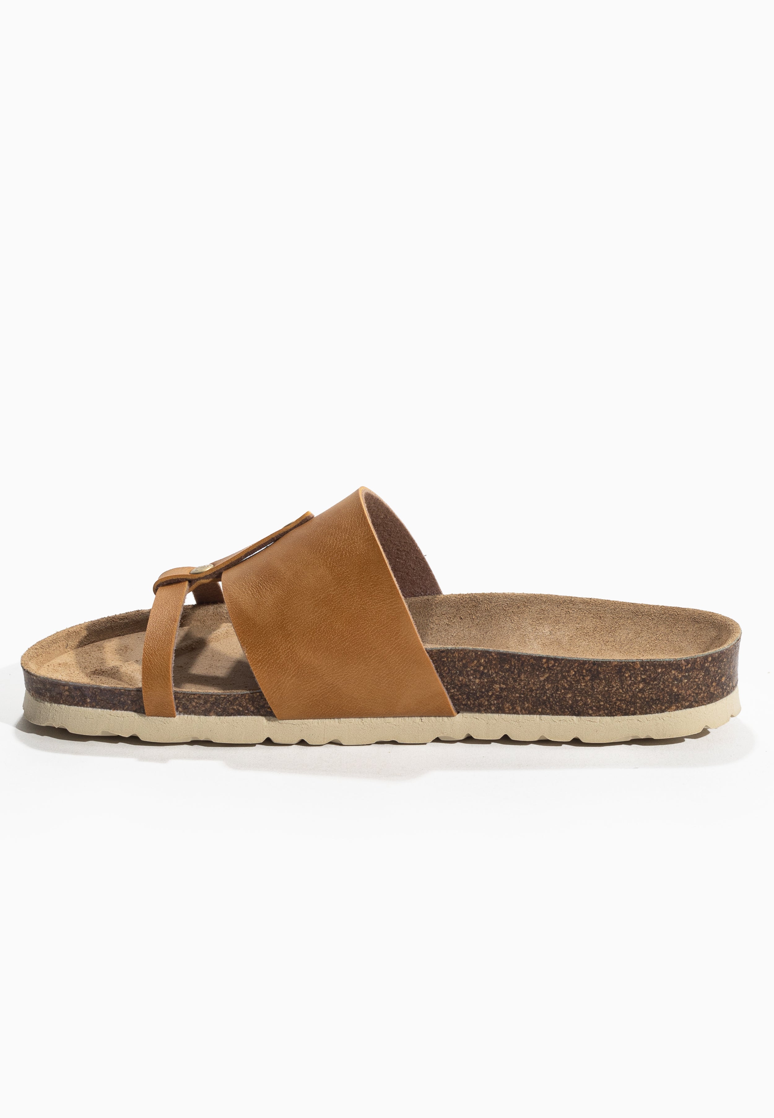 Sandales Sisley  Camel 2 Brides