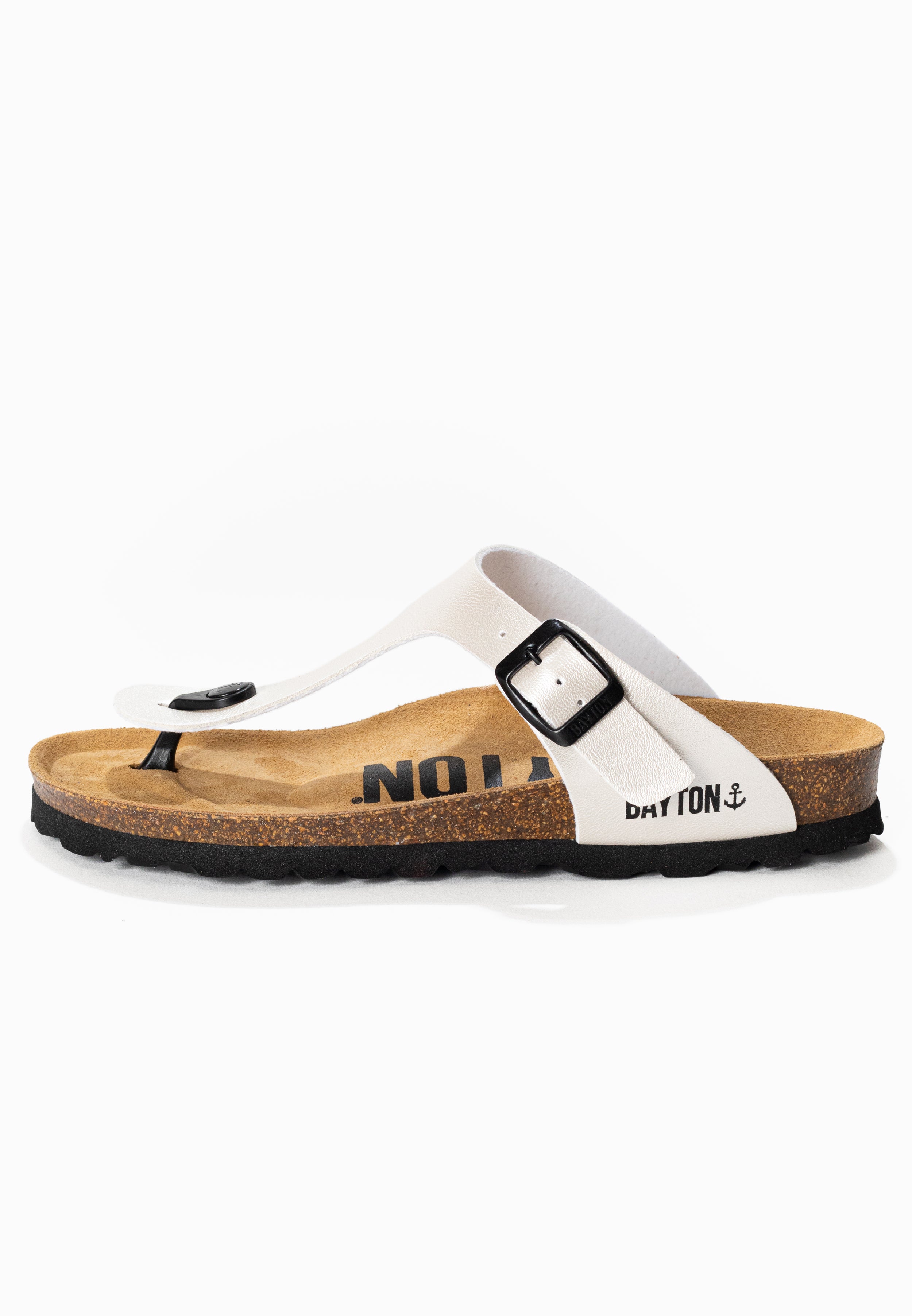 Light Silver Mercury Toe-Thong Sandals